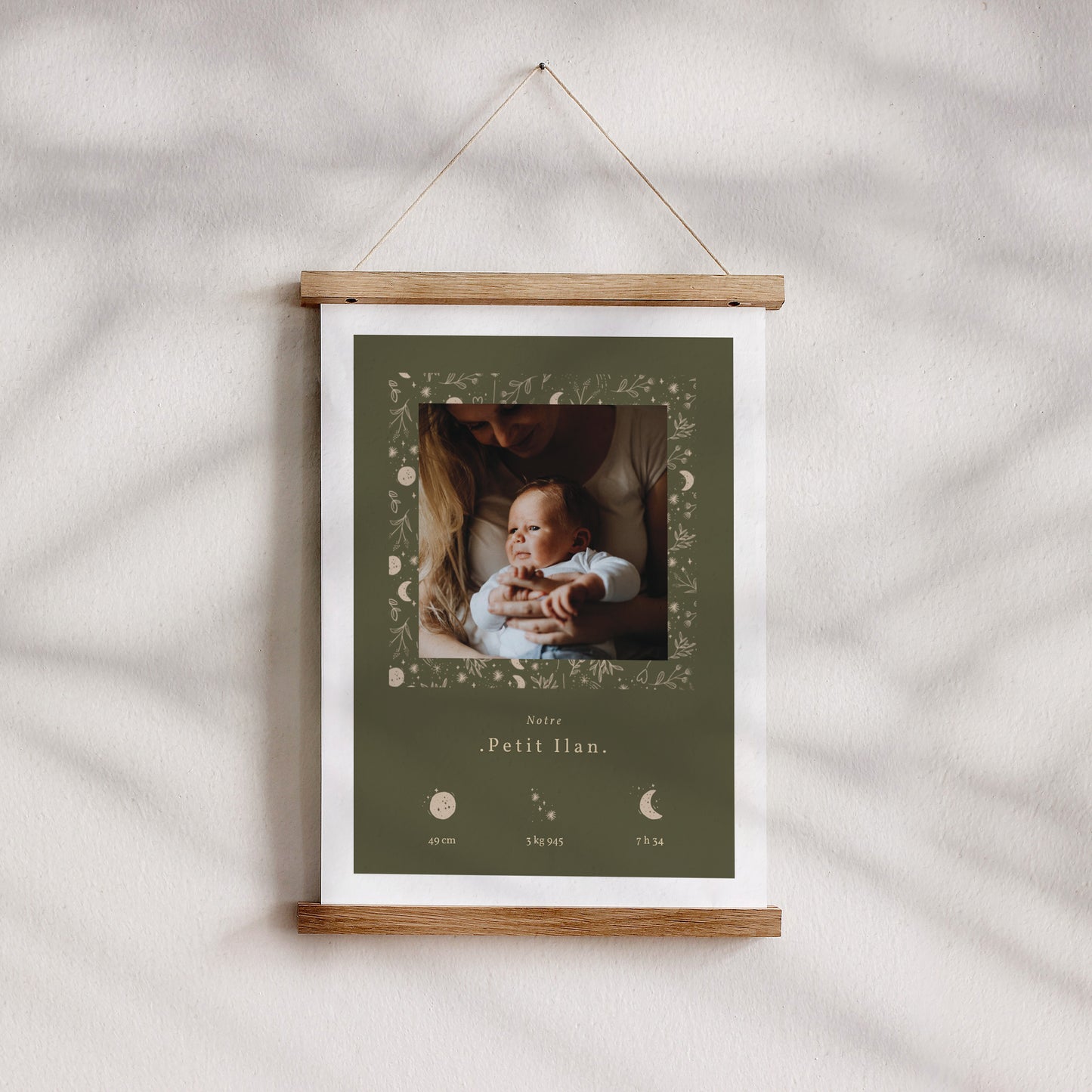Affiche Naissance Portrait Ilan photo N° 4