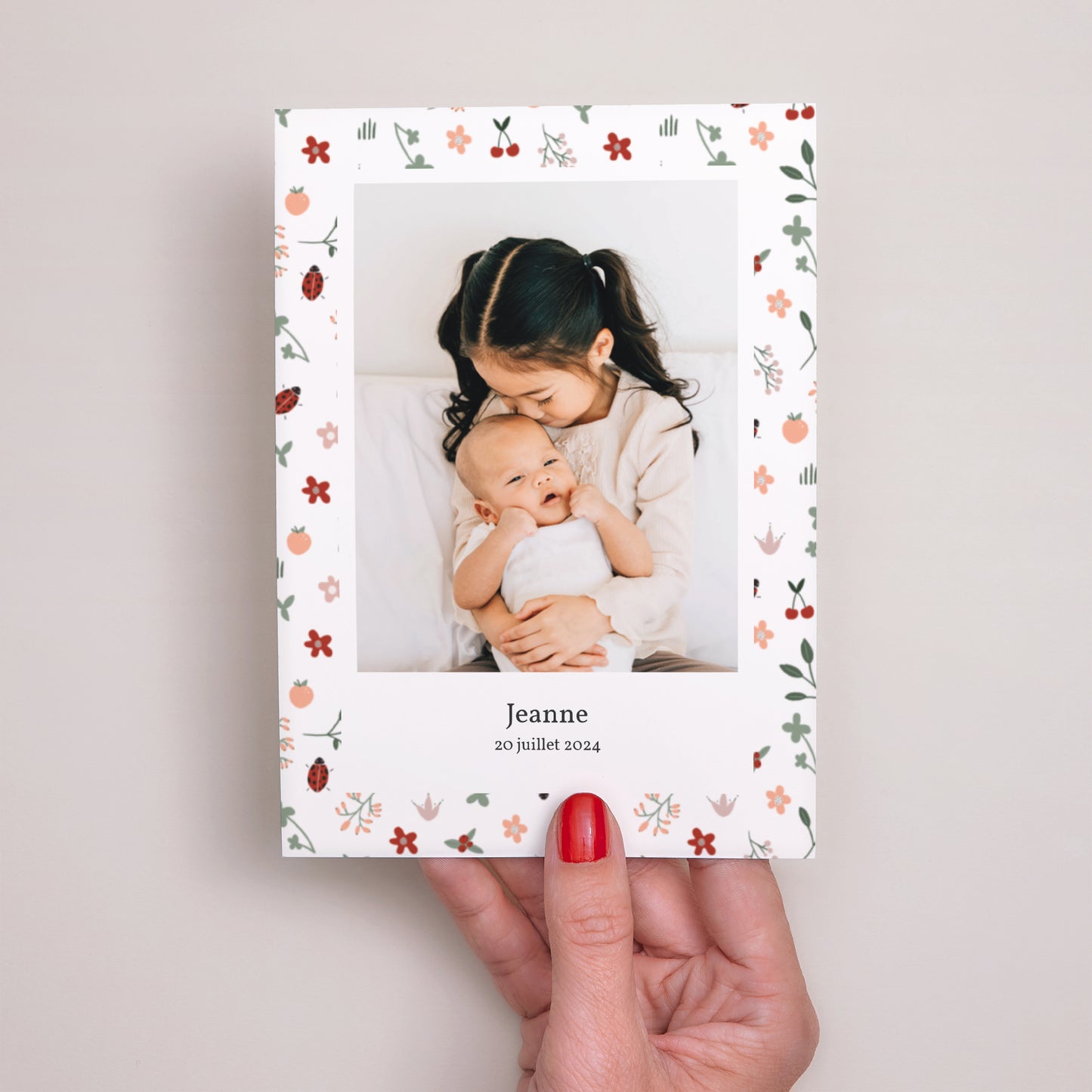 Faire-part Naissance Portrait Mlle Porte-Bonheur photo N° 2