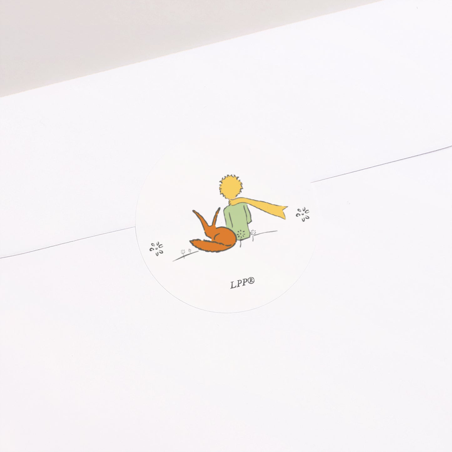 Sticker Naissance Rond Le Petit Prince aventurier photo N° 1
