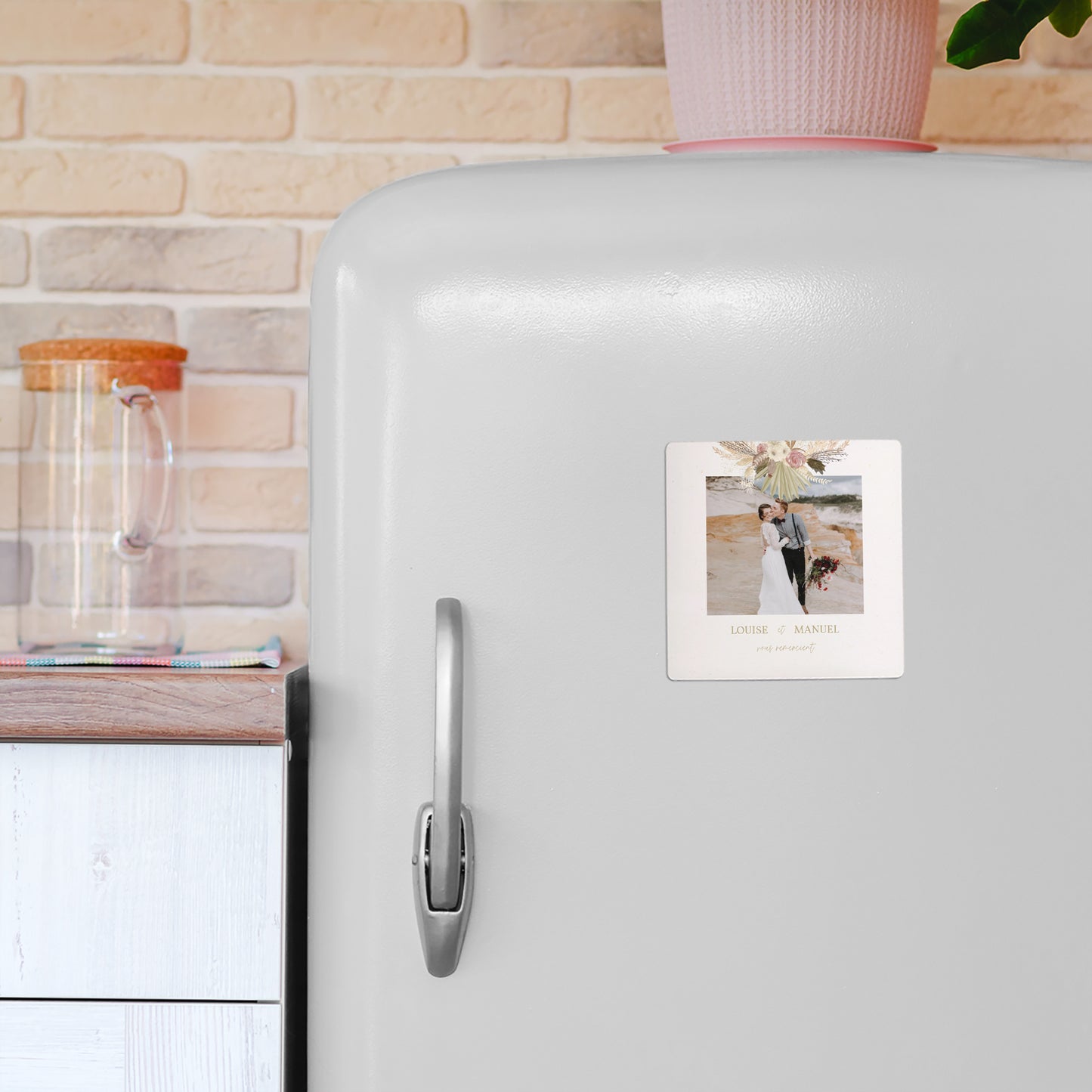Remerciements Mariage Lot de 9, magnétique Arche boho photo N° 4