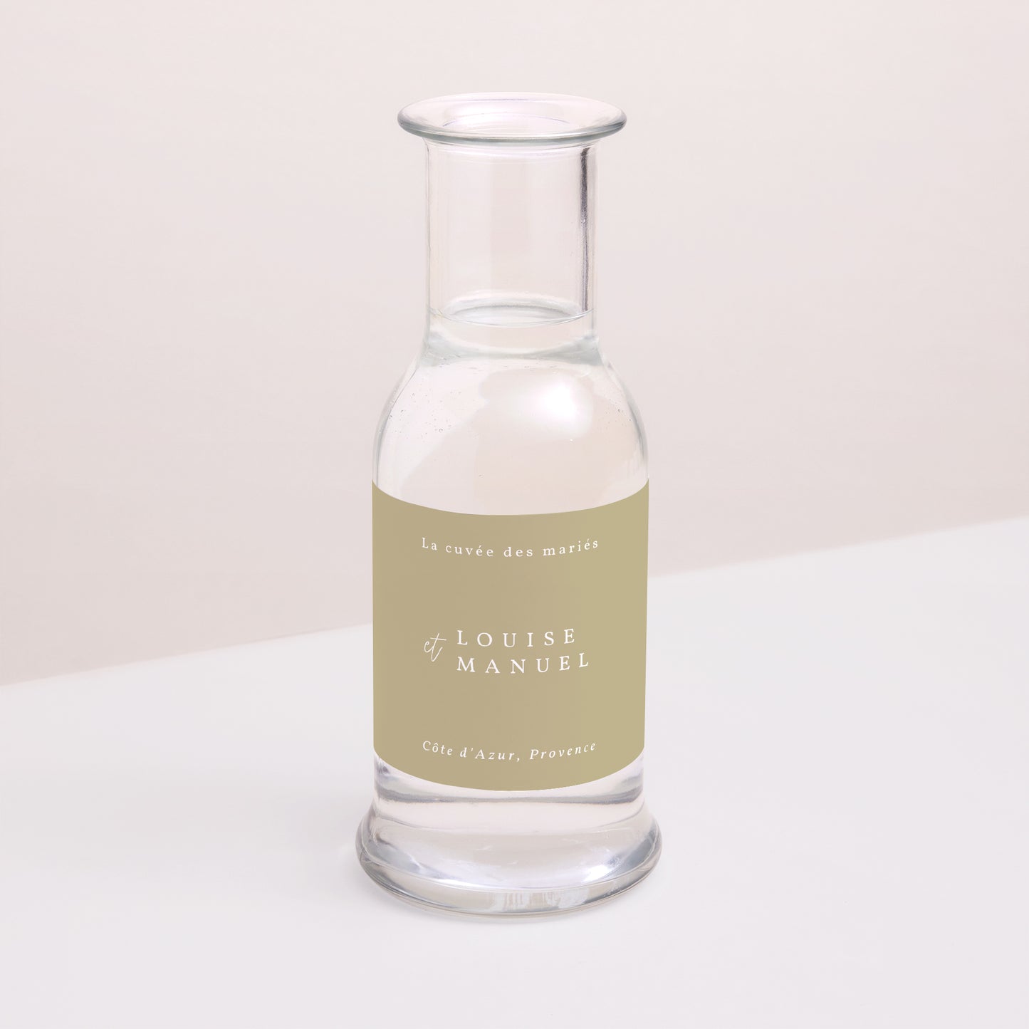 Etiquette bouteille Mariage Paysage Arche boho photo N° 2