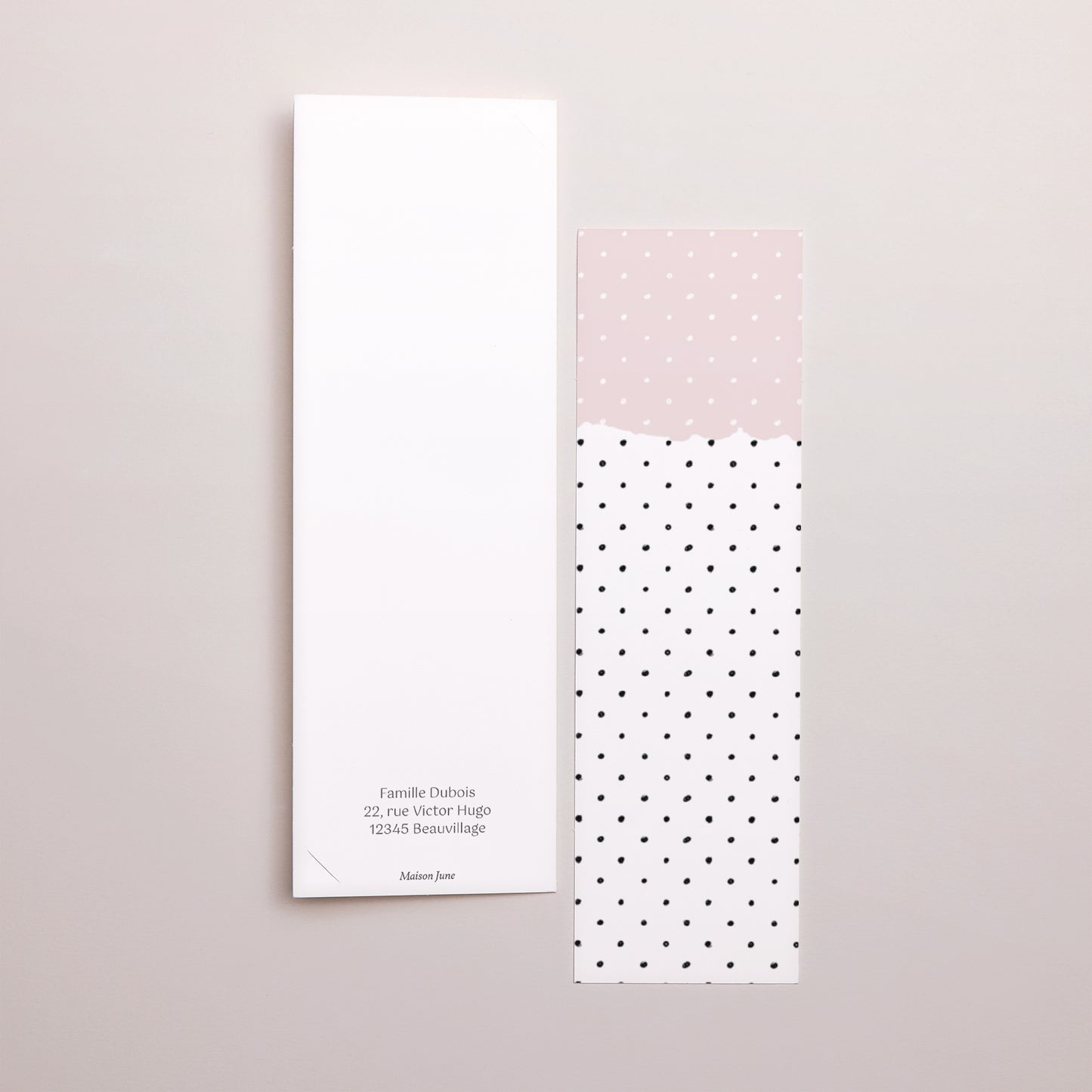 Faire-part Naissance Marque-page photo Menthe poivrée fille photo N° 3