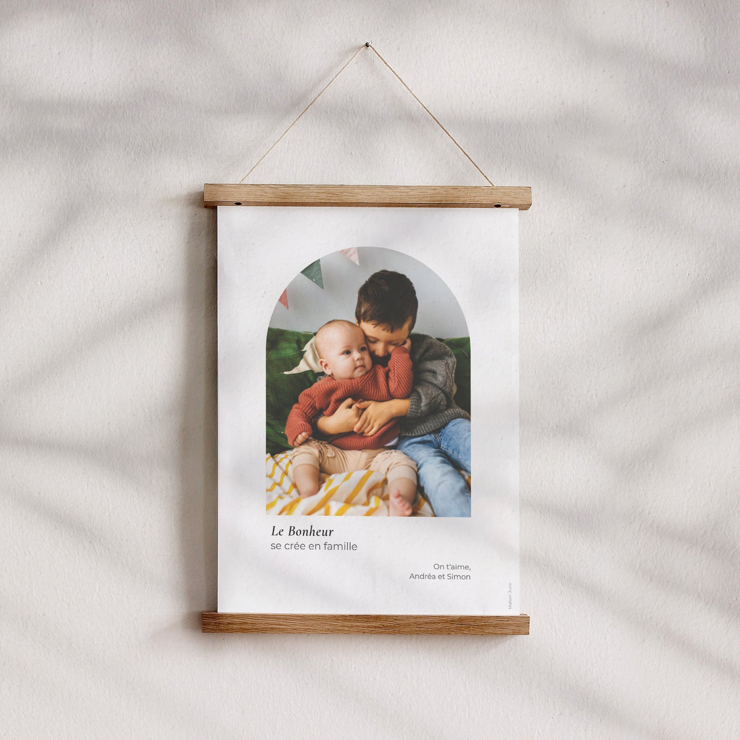 Affiche Objets Portrait Le bonheur se crée en famille -fête des mamies photo N° 4