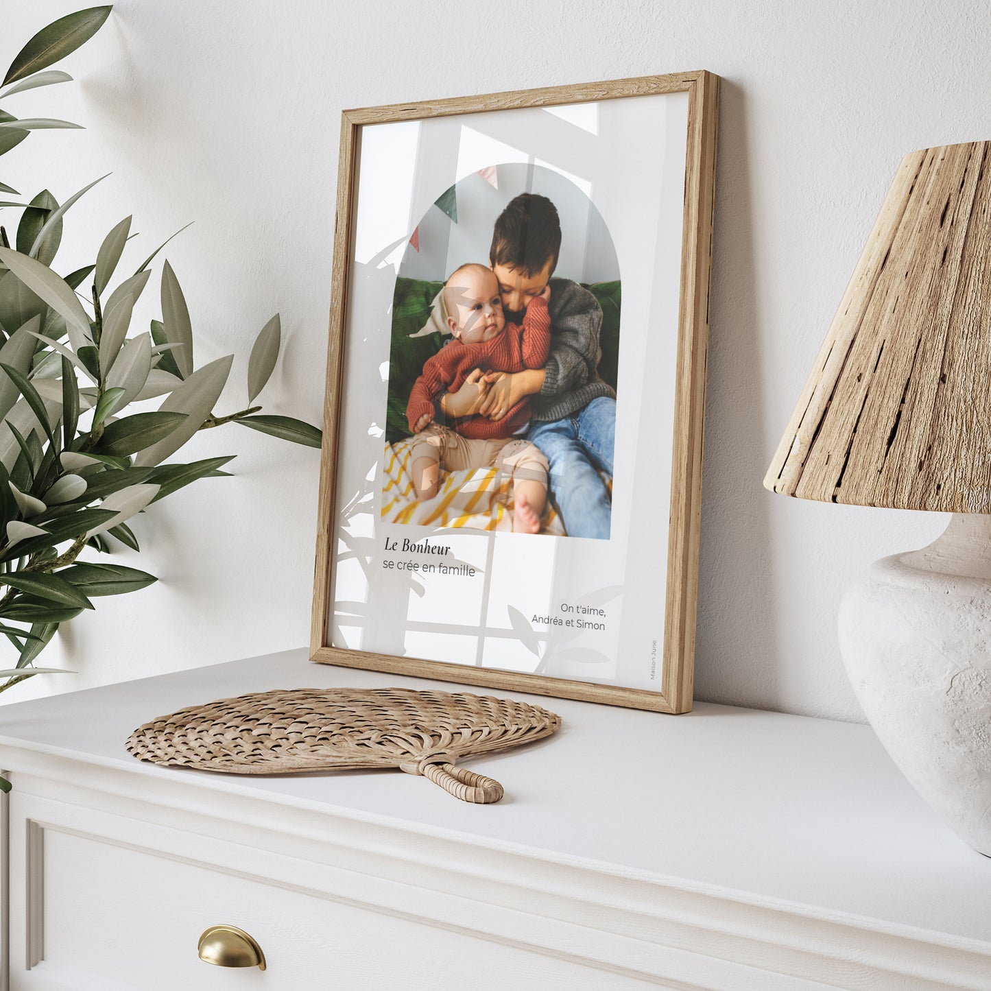 Affiche Objets Portrait Le bonheur se crée en famille -fête des mamies photo N° 5