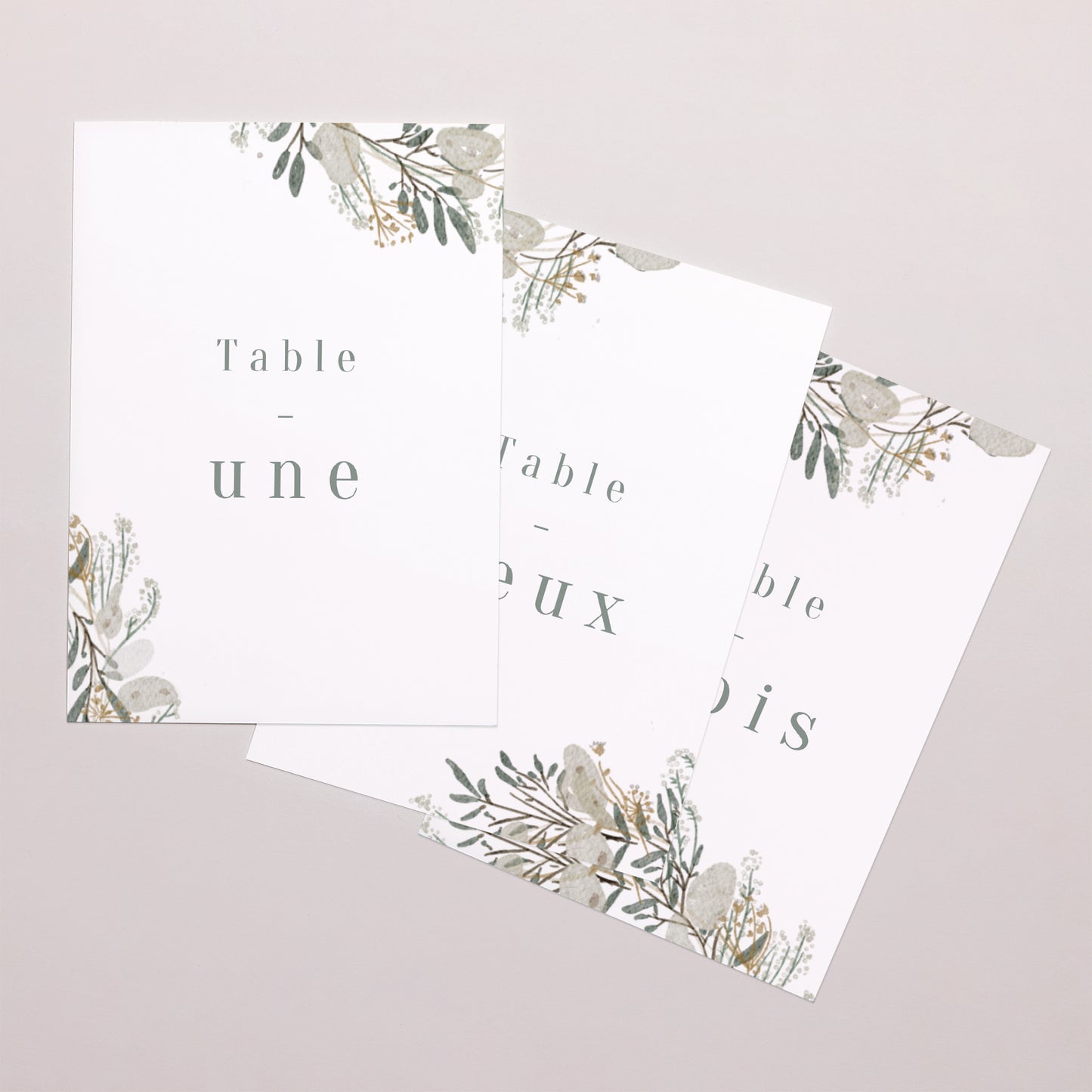 Marque table Mariage Rectangle Couronne monnaie du pape photo N° 1