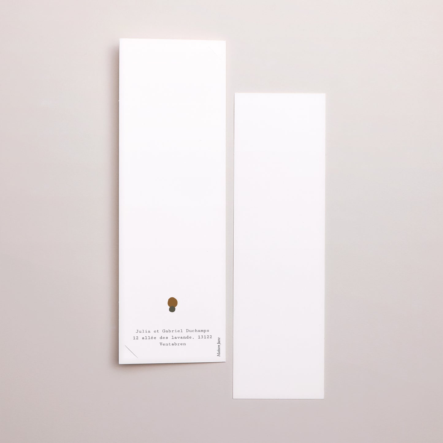 Remerciements Mariage Marque-page photo Couple à composer boho photo N° 3