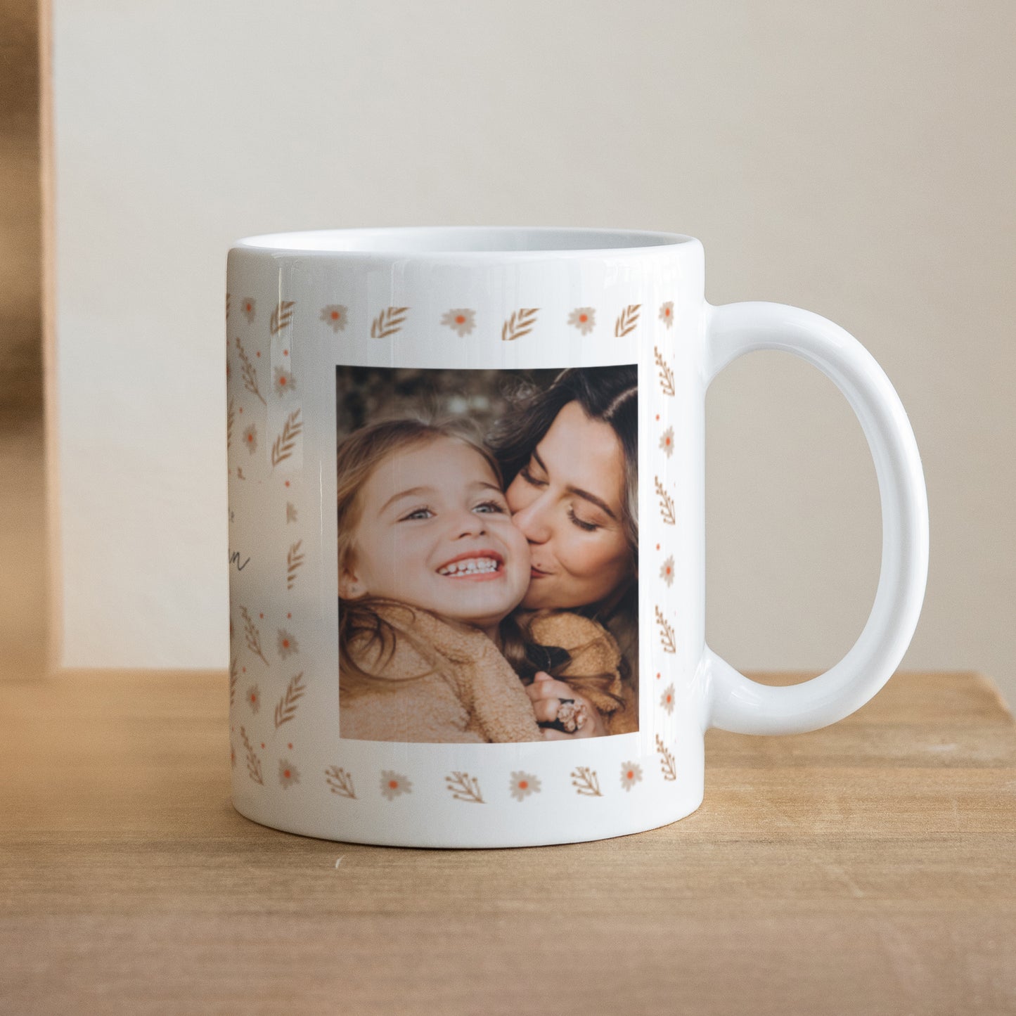 Mug Objets Blanc Fête des mères fleurs motifs photo N° 1
