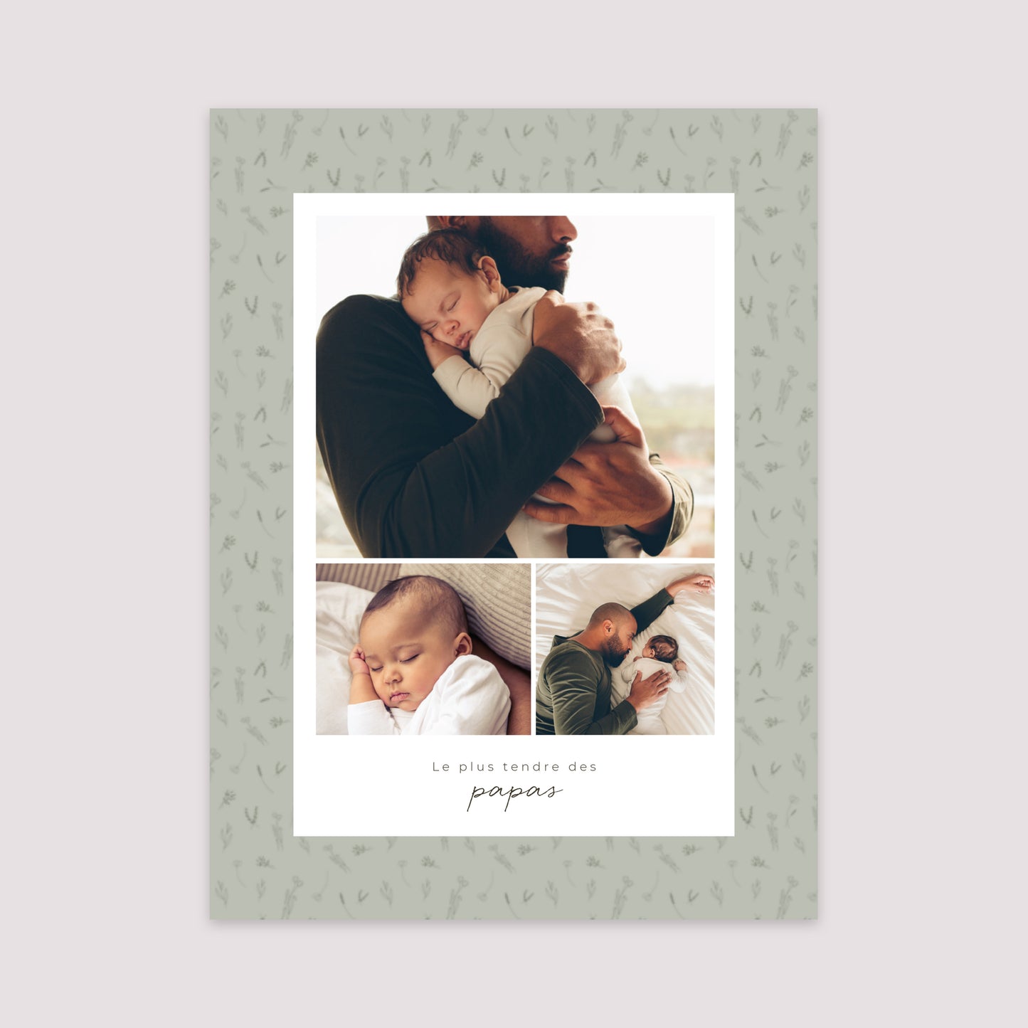 Affiche Portrait 30 x 40 cm Petit herbier pour papa photo N° 2