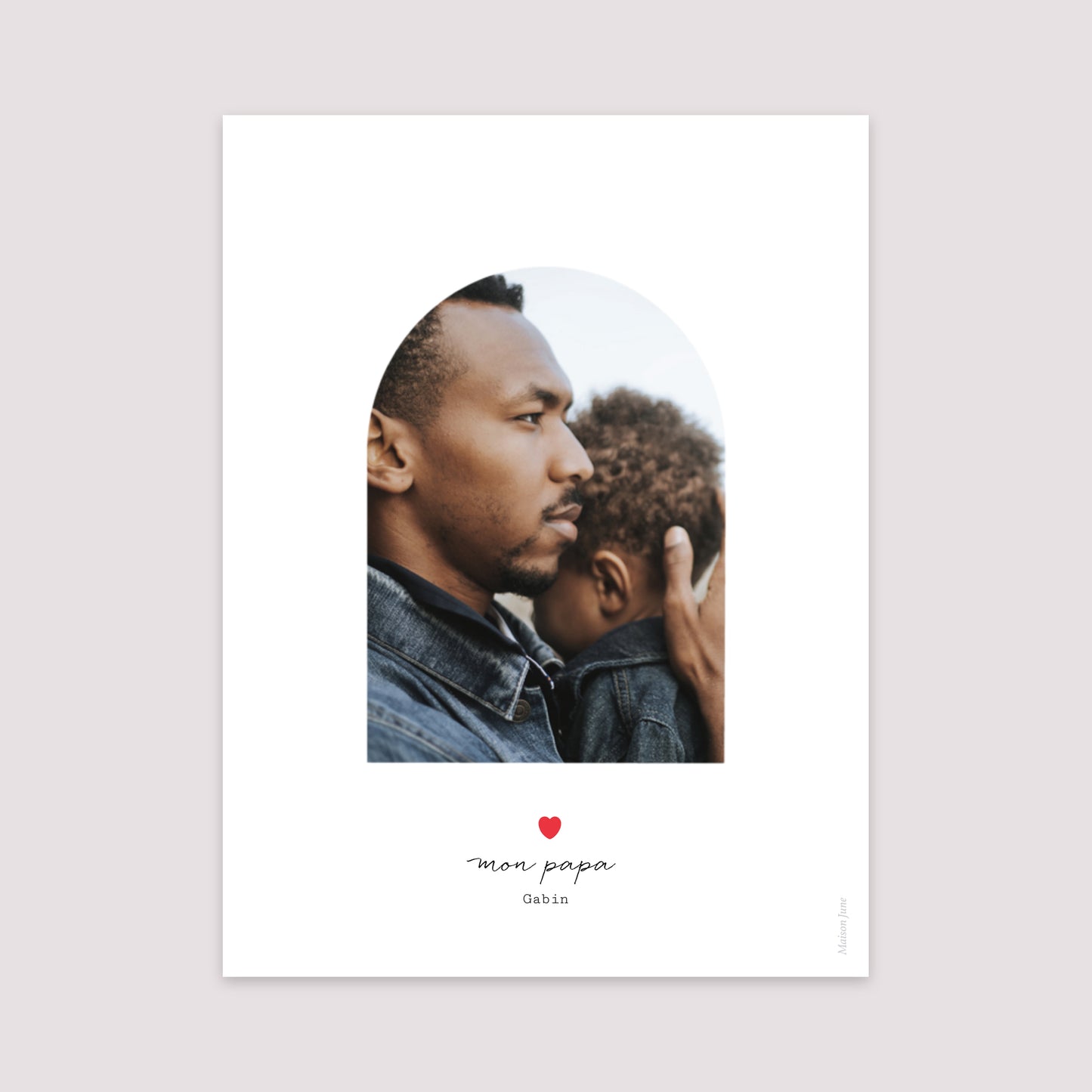 Affiche Portrait 30 x 40 cm Affiche fête des pères photo N° 2