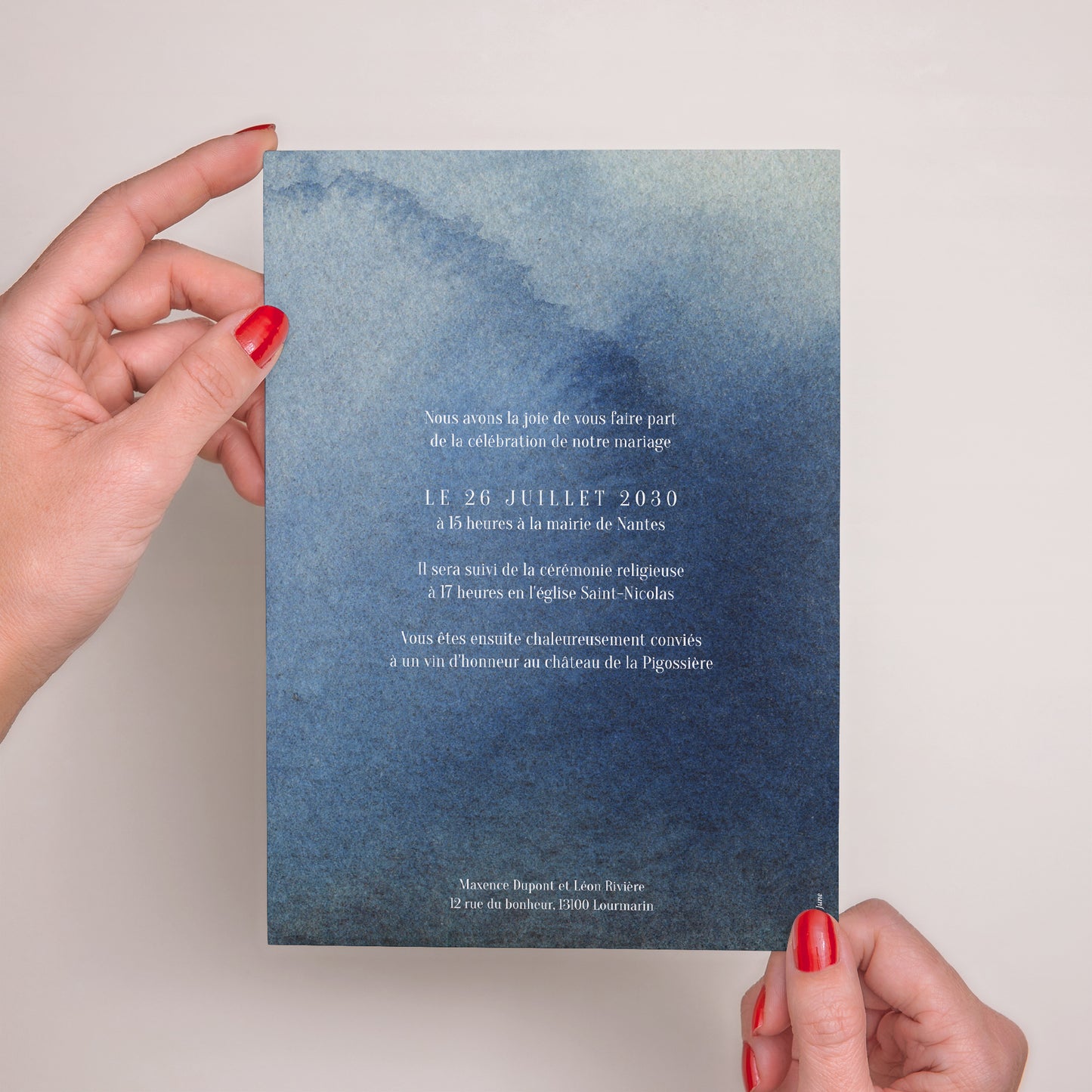 Faire-part Mariage Grand format rectangle Nuit Magique photo N° 3