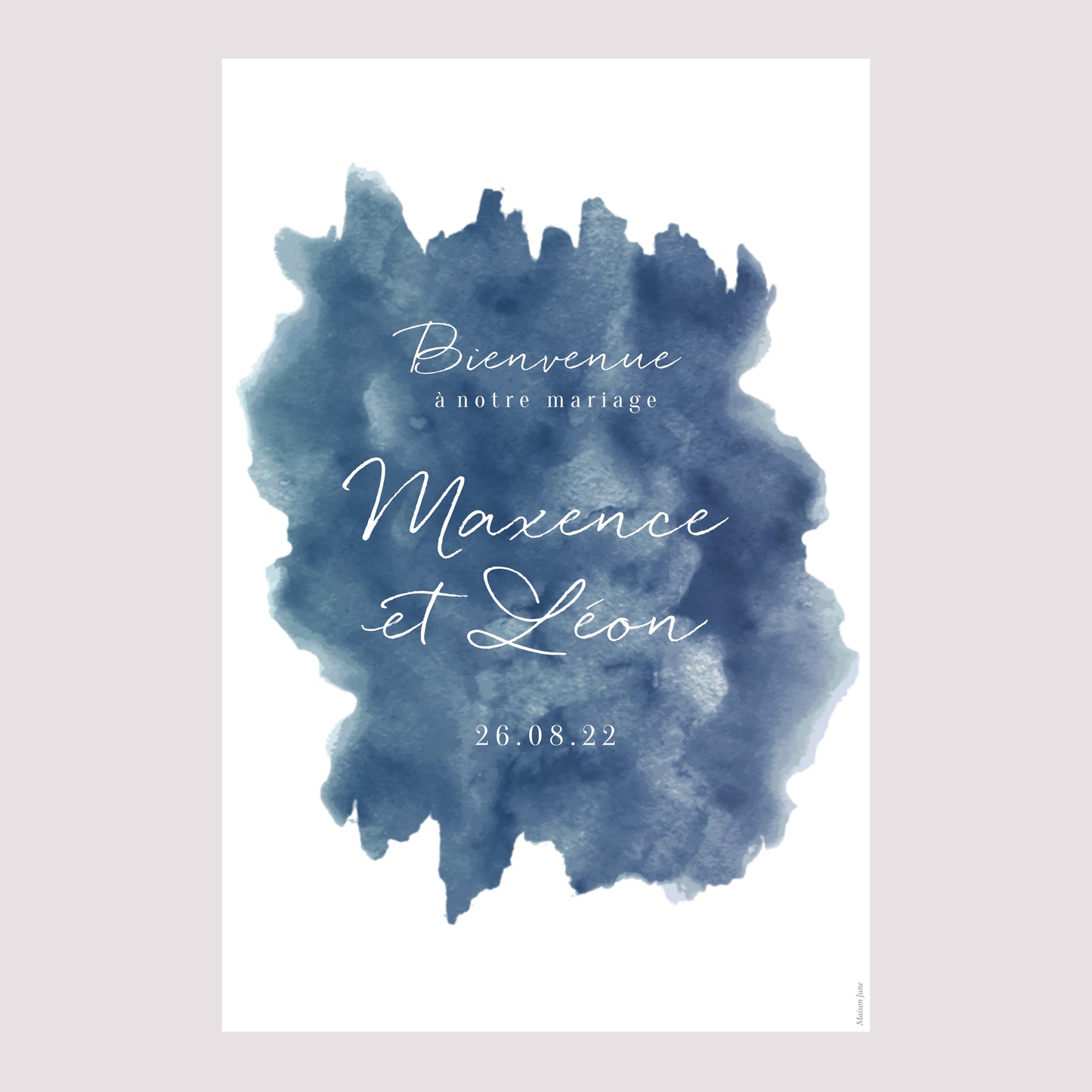 Panneau bienvenue Mariage Portrait 60 x 90 cm Nuit Magique photo N° 2