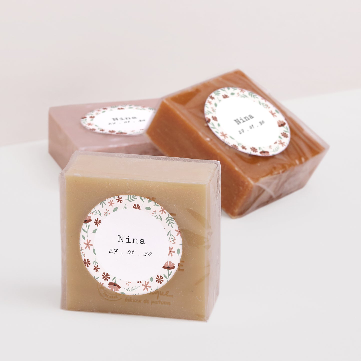 Sticker Naissance Rond Liberty fille photo N° 2