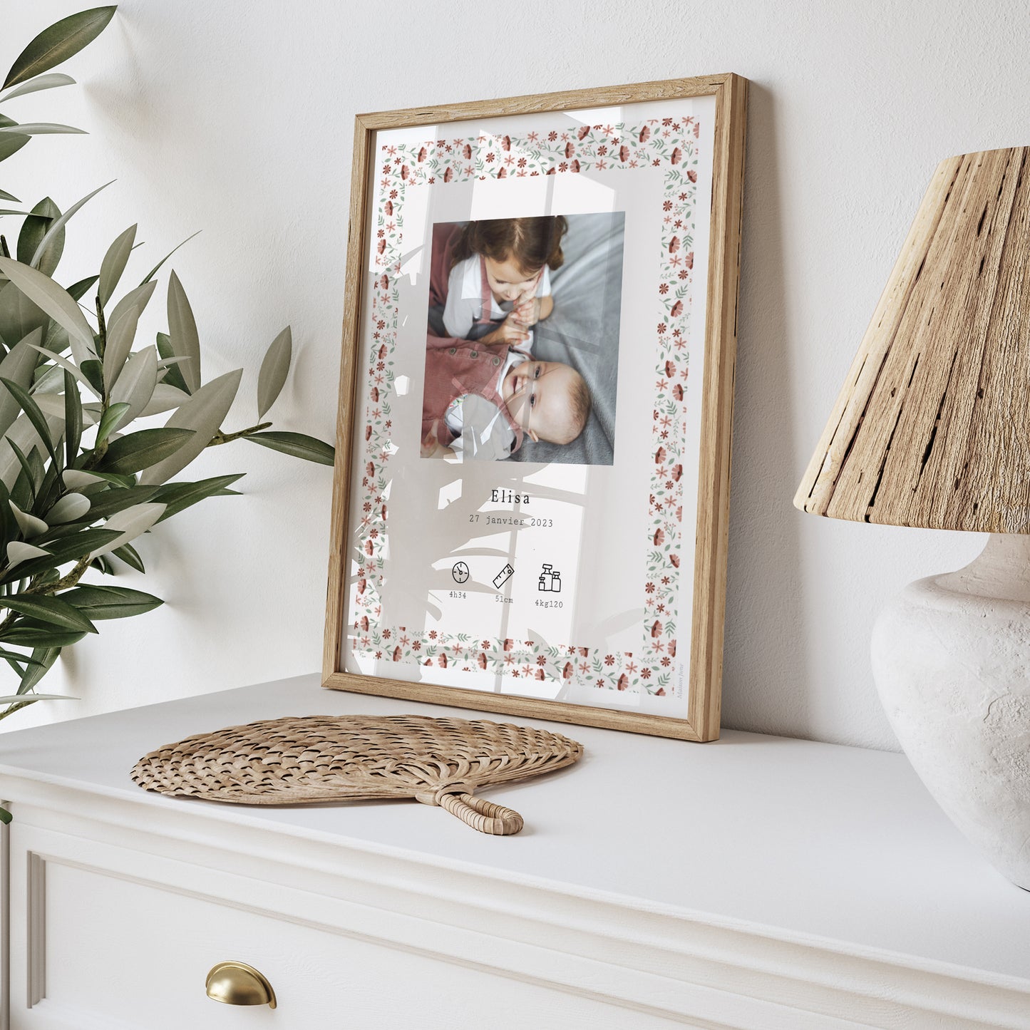 Affiche Naissance Portrait Liberty fille accordéon photo N° 5