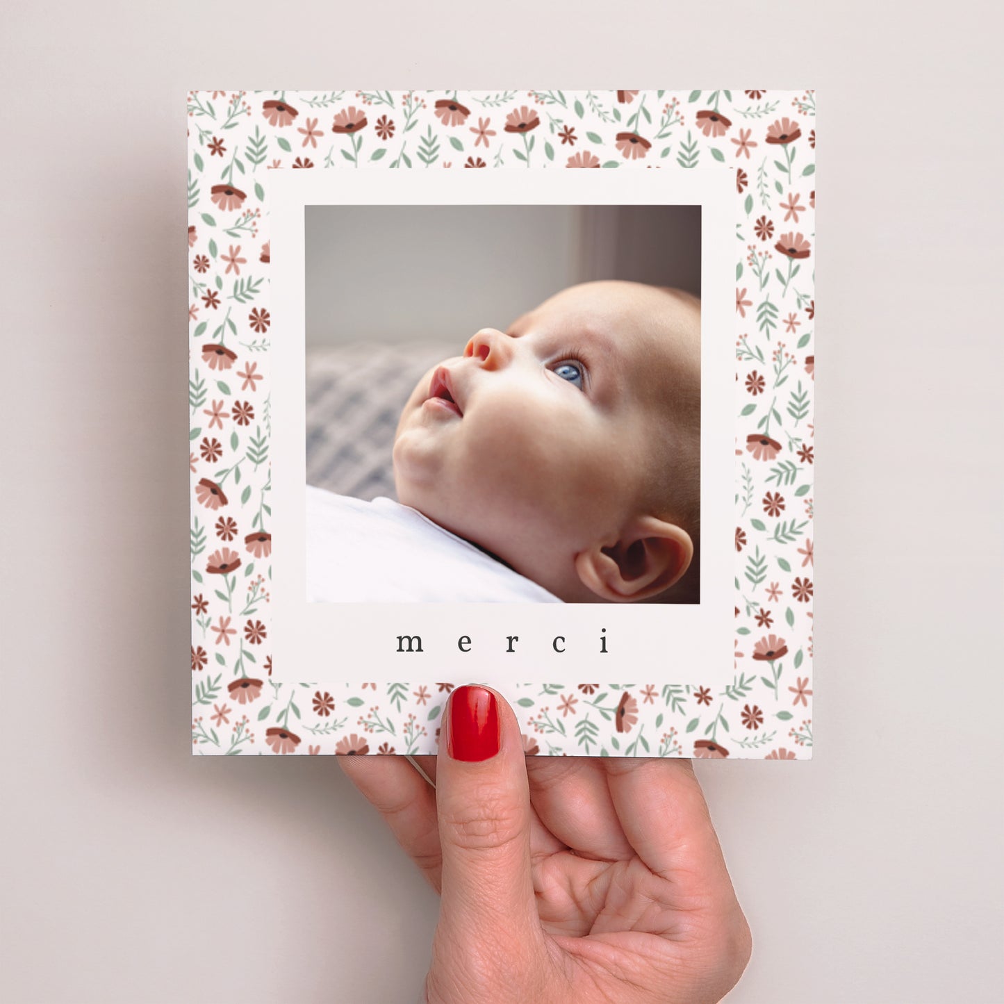 Remerciements Naissance Carré Liberty fille accordéon photo N° 2