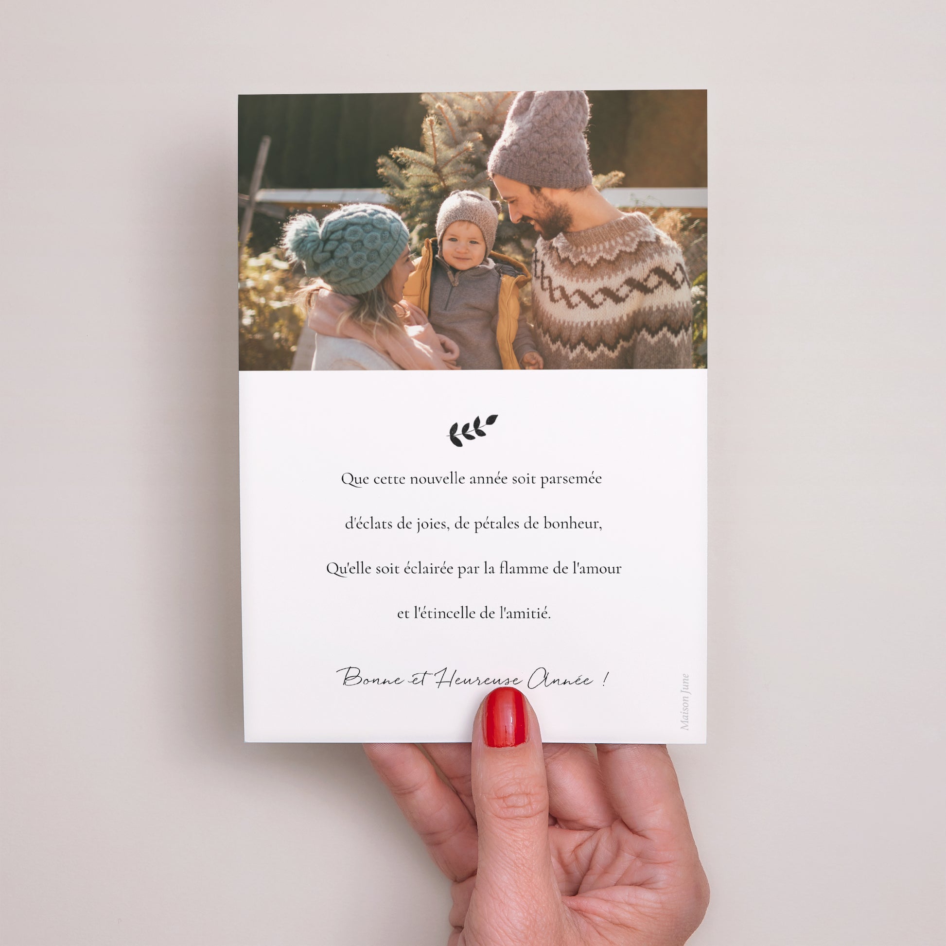 Carte de Noel Fin d'année Portrait Illustrations Monochromes photo N° 3