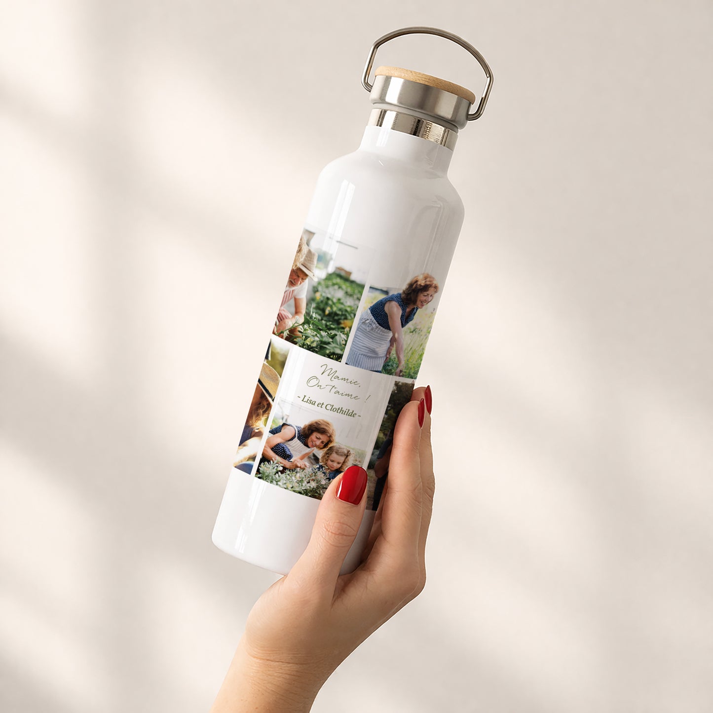 Gourde Objets 75 cl Multi-photos Famille photo N° 2