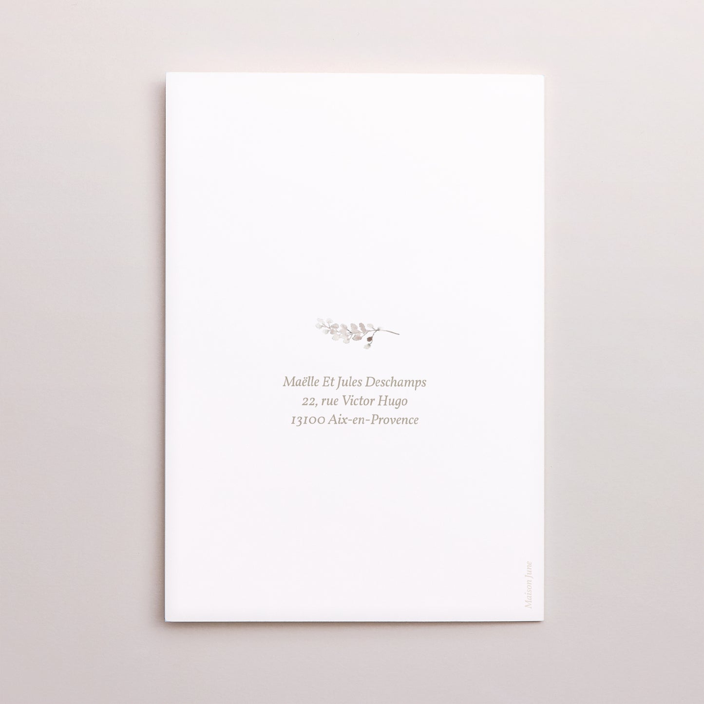 Faire-part Naissance Double volet portrait Couronne Kraft photo N° 3