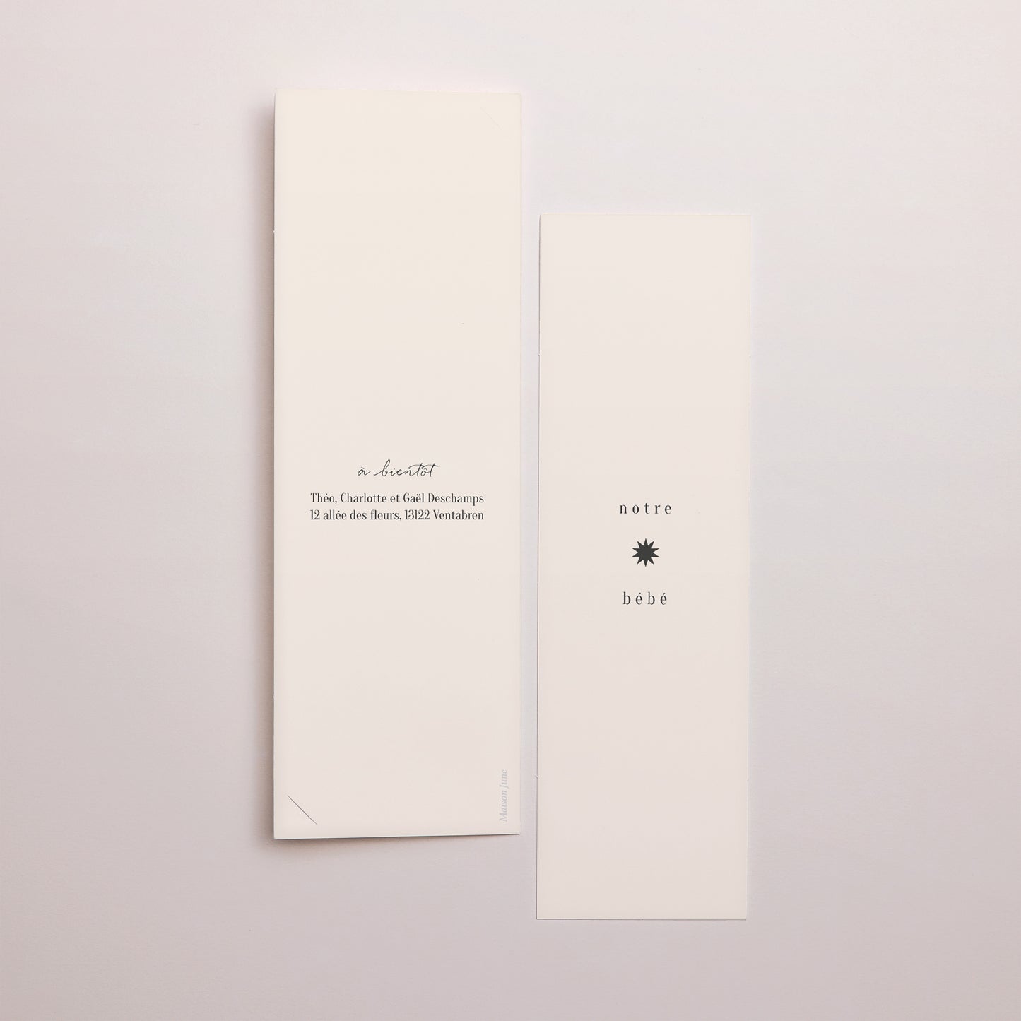 Faire-part Naissance Marque-page photo Lune d'Or photo N° 3