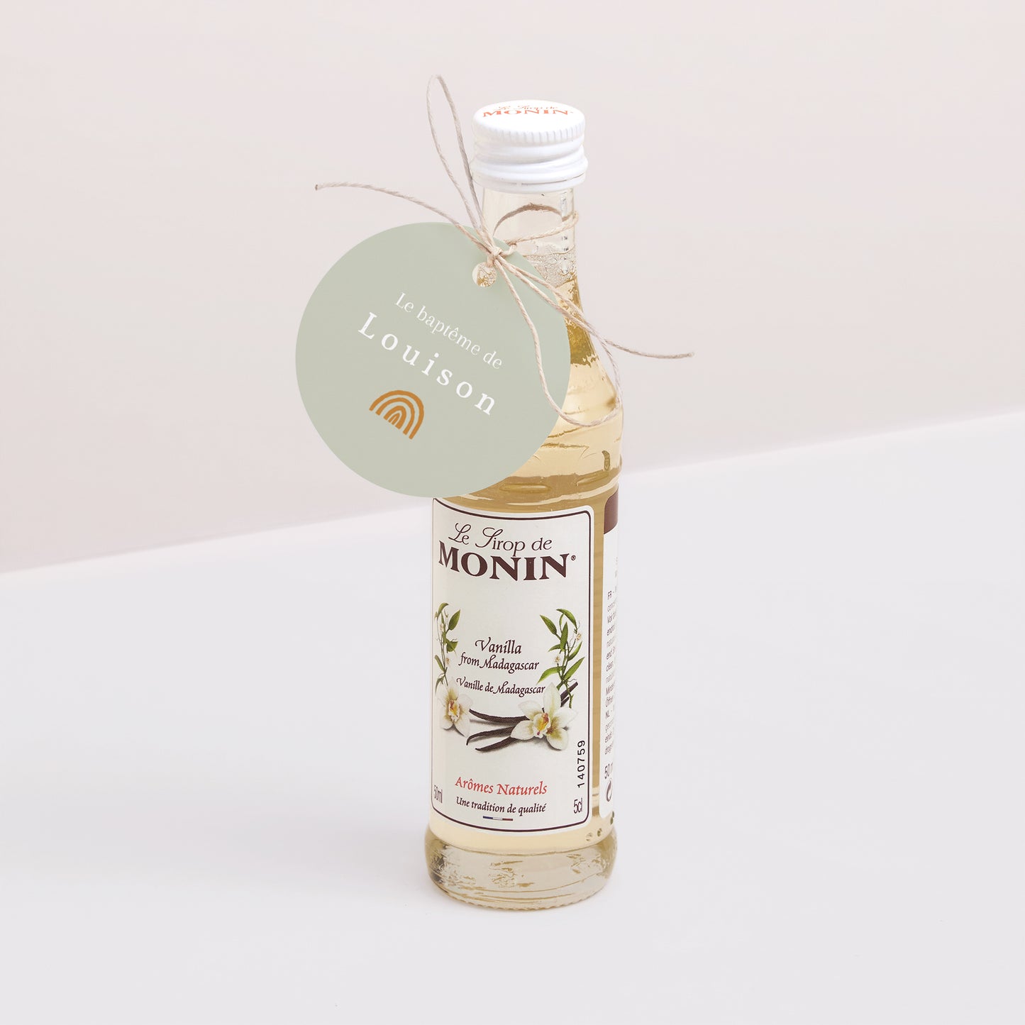 Etiquette perforée Baptême Ronde Hirondelle de Printemps photo N° 3