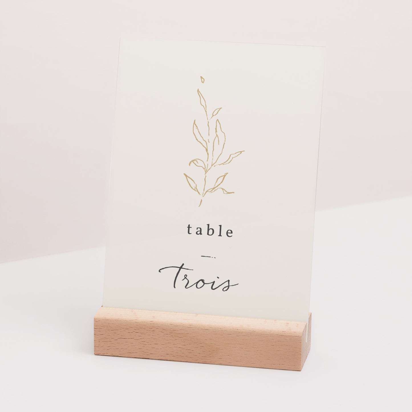 Marque table Mariage Rectangle Végétal romantique photo N° 3