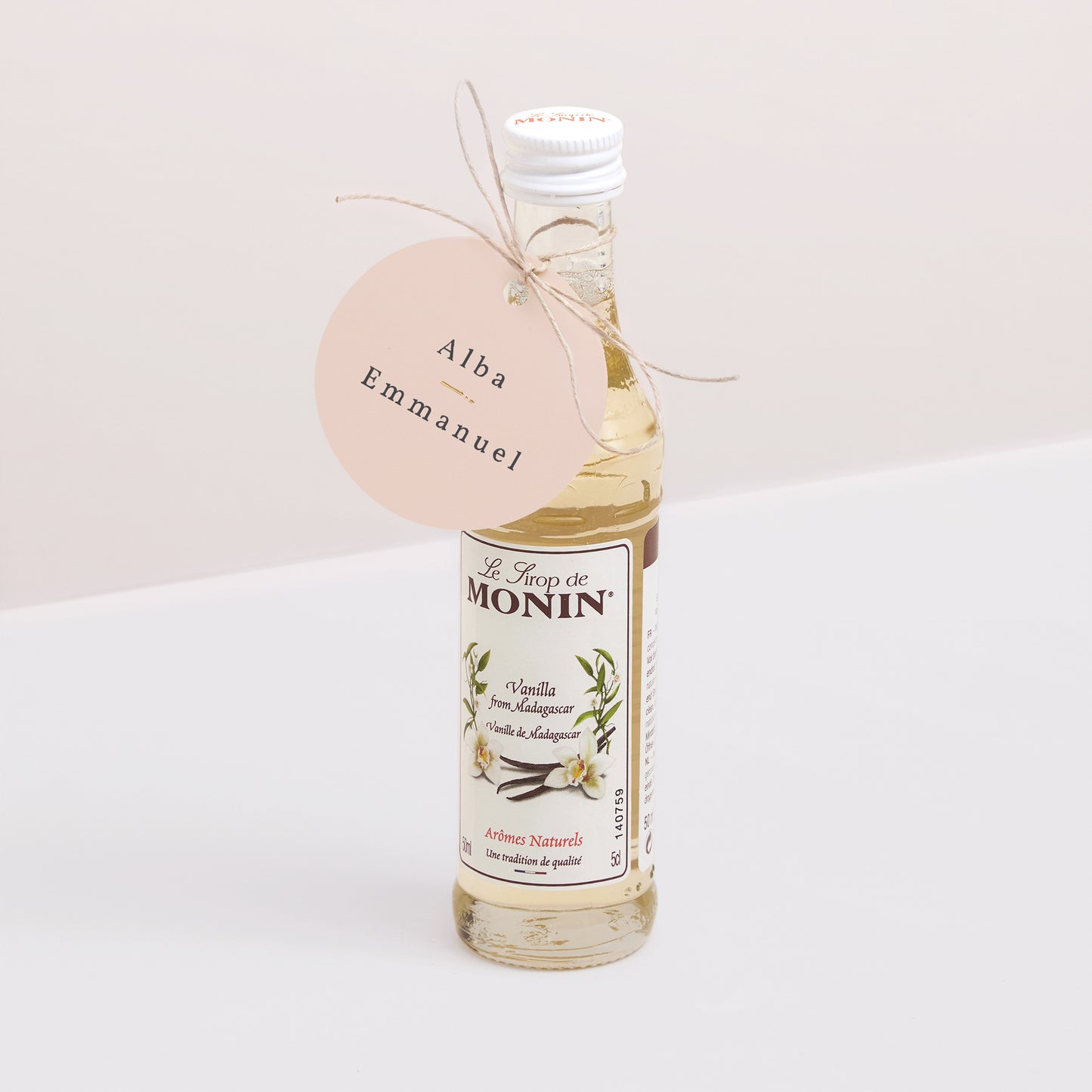 Etiquette perforée Mariage Ronde Végétal romantique photo N° 3