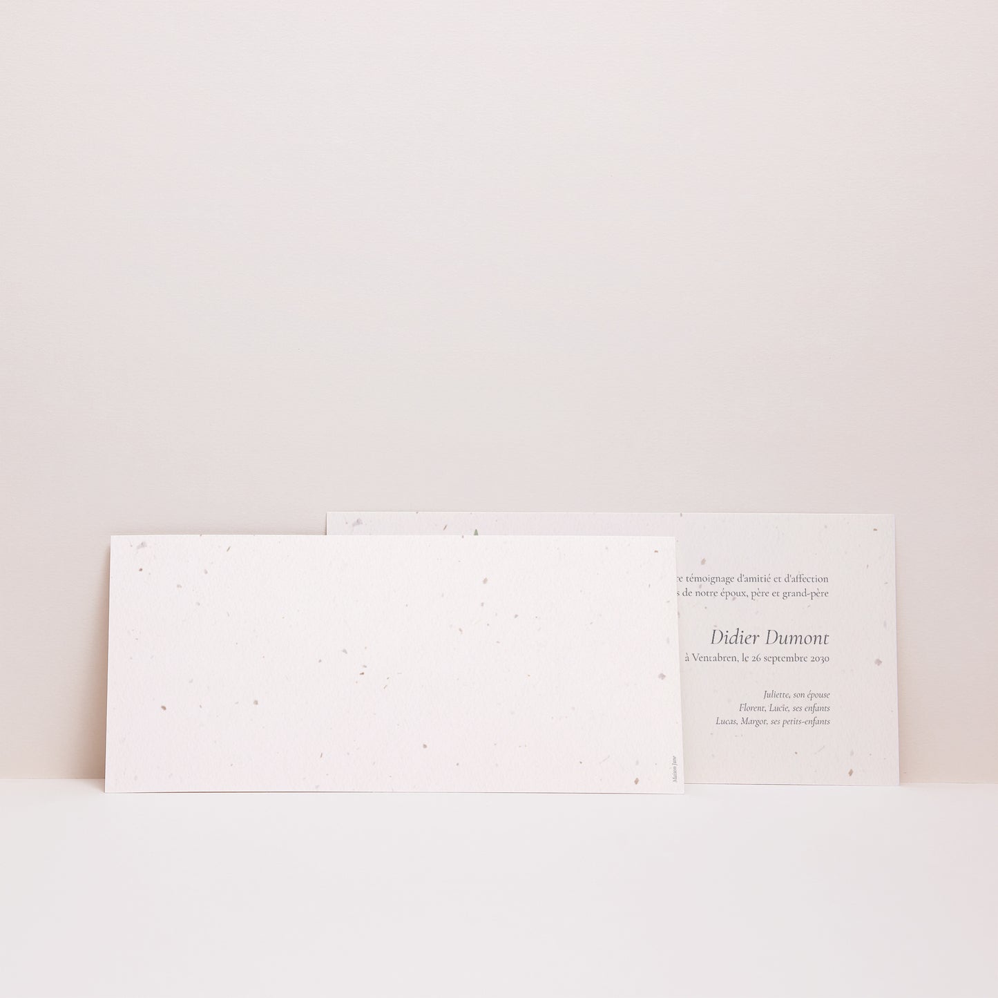 Remerciements Décès Panoramique paysage Olivier Aquarelle photo N° 3