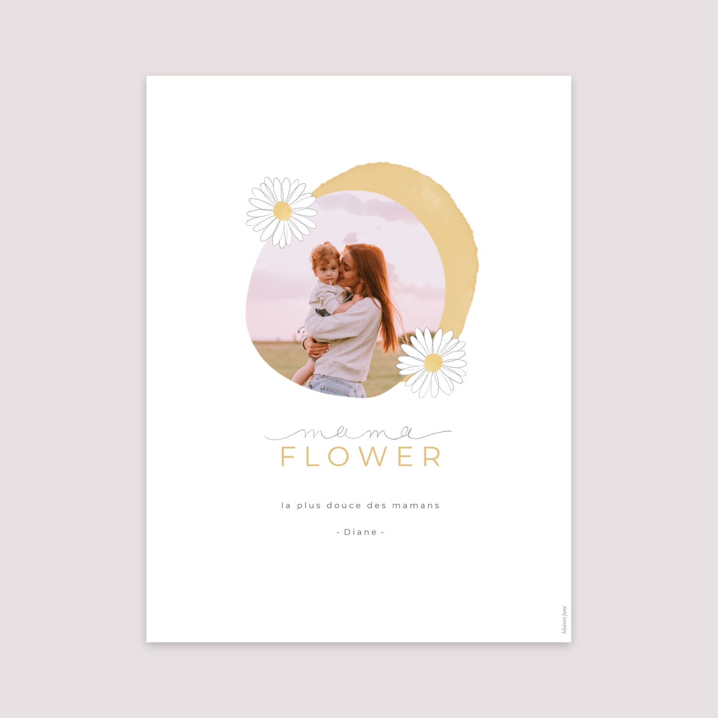 Affiche Portrait 30 x 40 cm Mama Flower photo N° 2
