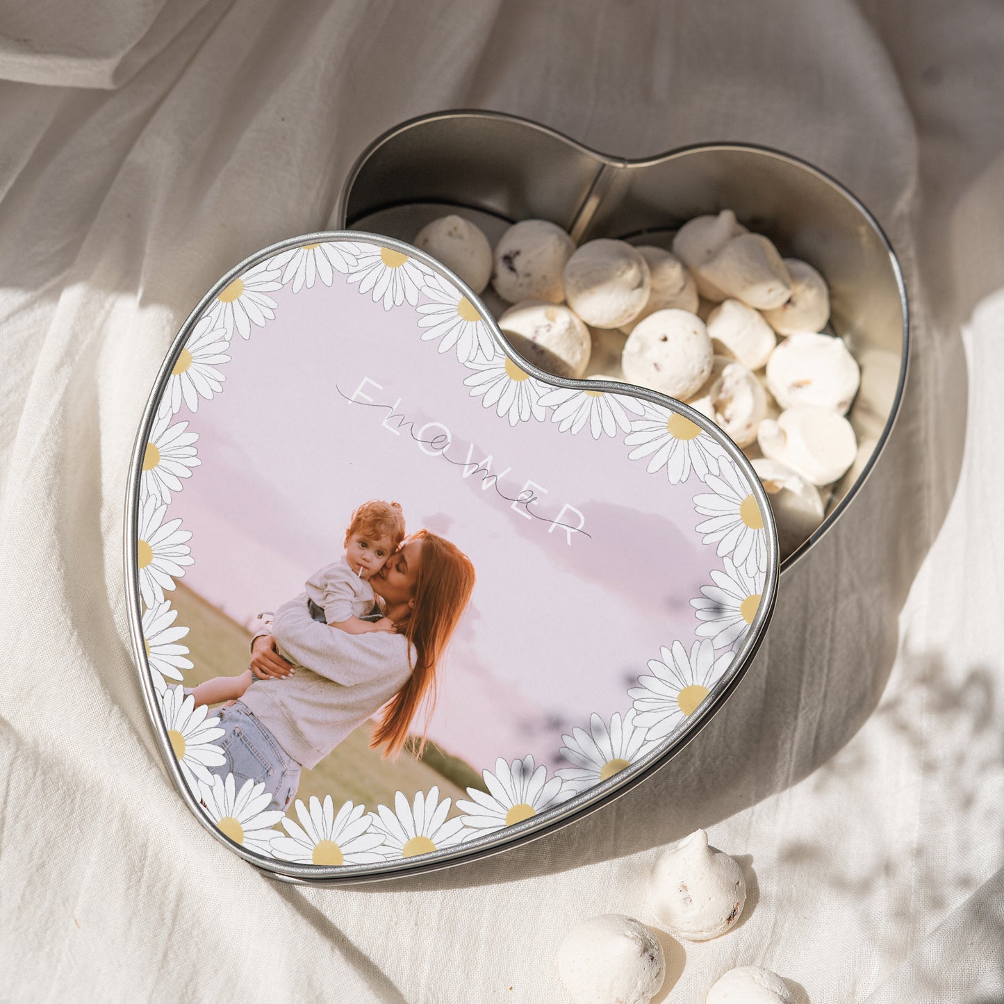 Boite métallique Objets Cœur Mama Flower photo N° 2