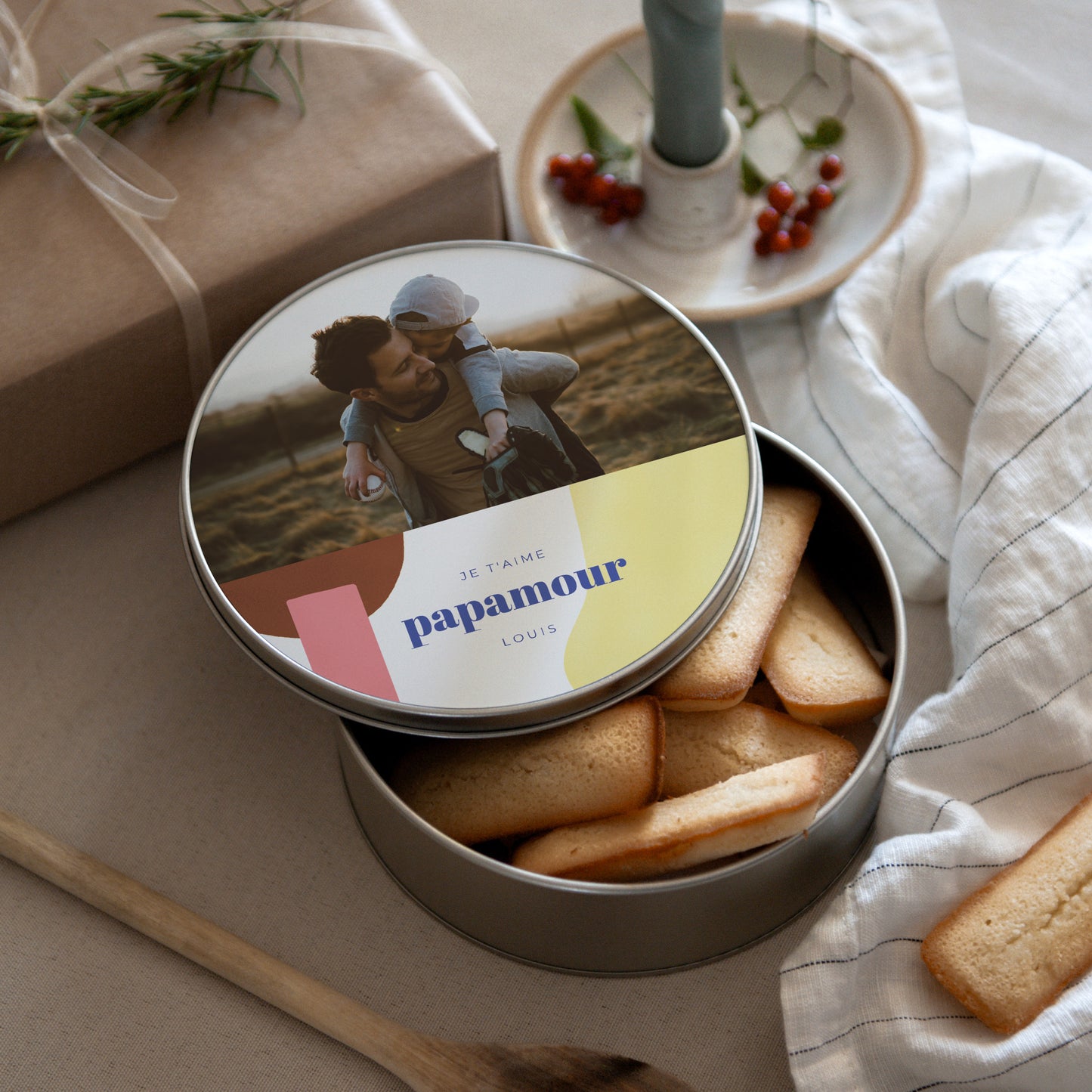 Boite métallique Objets Ronde Papamour II photo N° 3