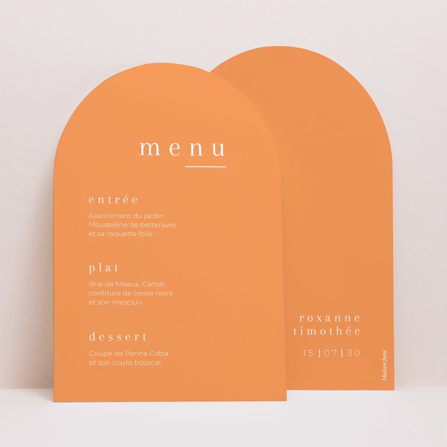 Menu Mariage Arche Un été acidulé photo N° 1