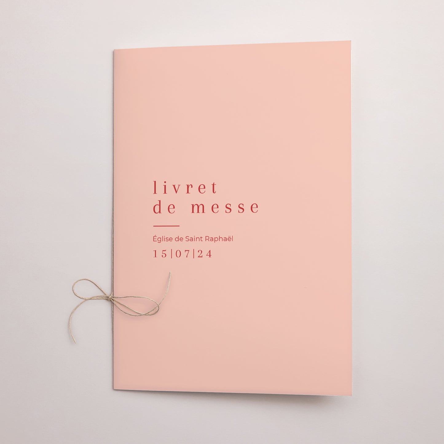 Livret de messe Mariage Double volet Un été acidulé photo N° 1