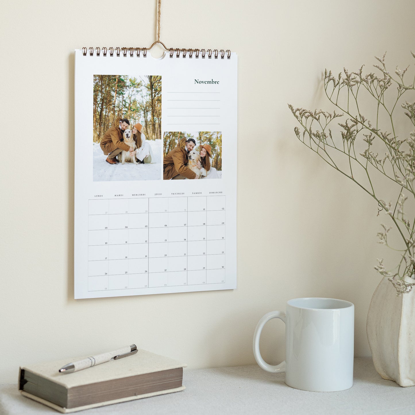 Calendrier Fin d'année Mural A4 Arche élements Noël photo N° 3