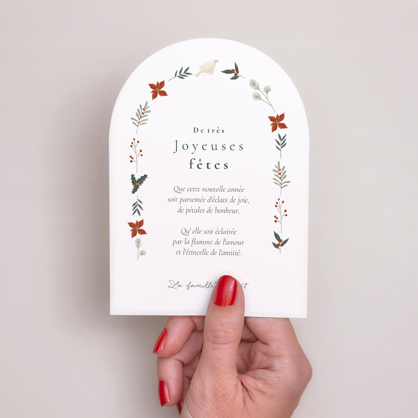 Carte de Noel Fin d'année Petite arche arche élements Noël photo N° 2