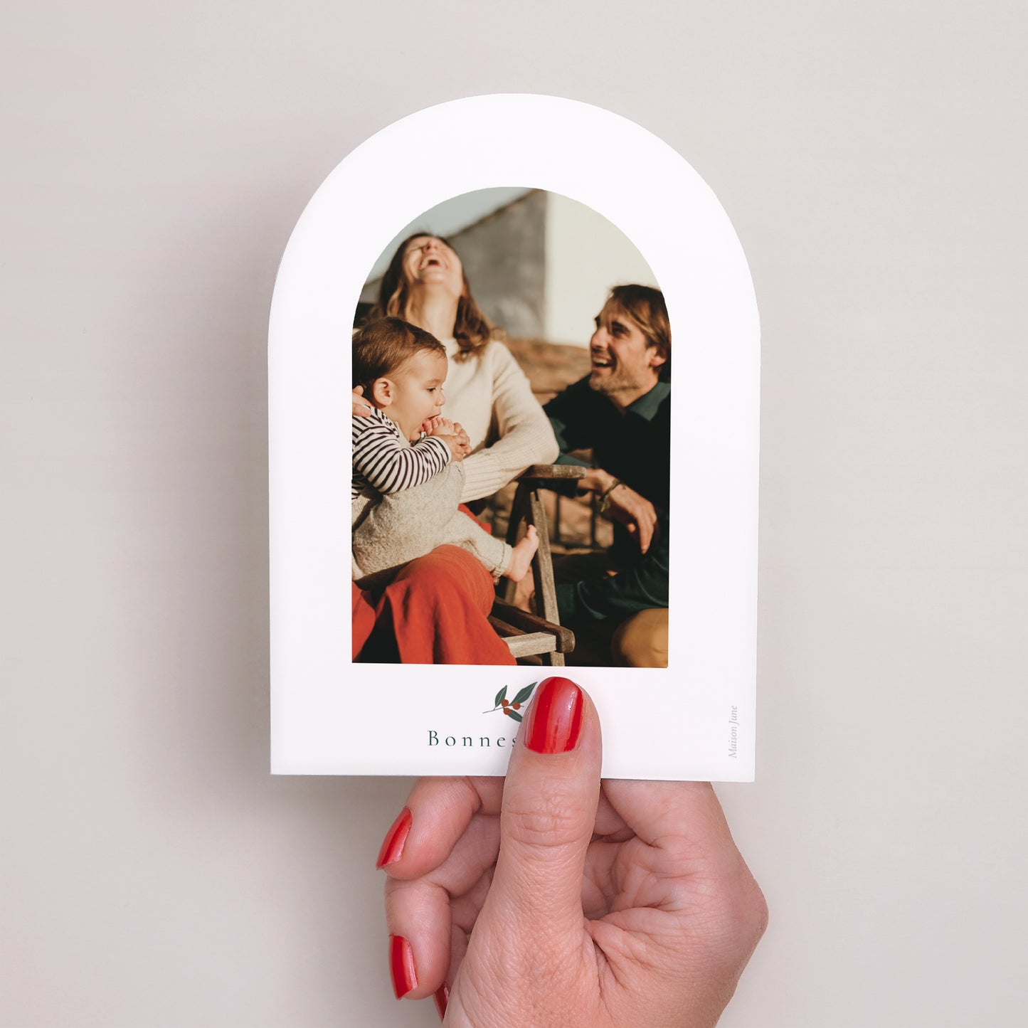 Carte de Noel Fin d'année Petite arche arche élements Noël photo N° 3