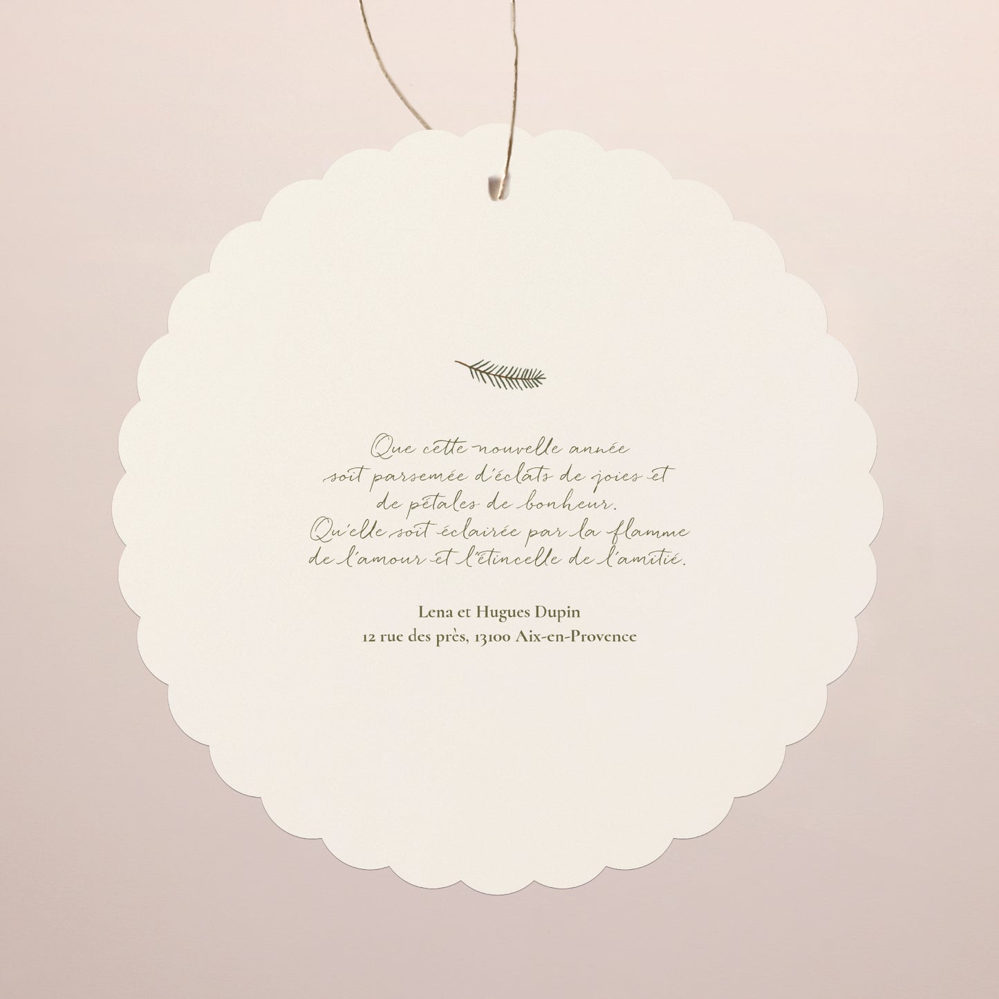 Carte de Noel Fin d'année À suspendre Esprit de noël II photo N° 2