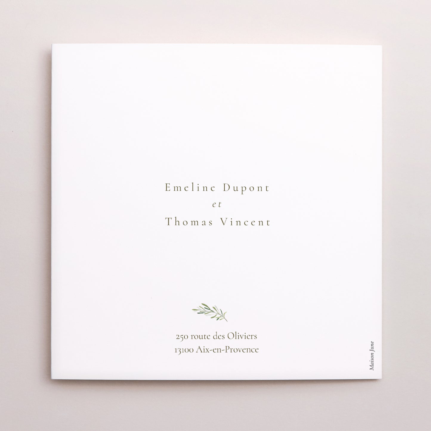 Faire-part Mariage Triptyque ouverture fenêtre Végétal, Eclats Dorés photo N° 3