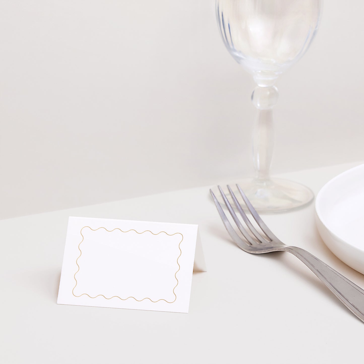 Marque-place Mariage 2 volets Ondulations d'Amour photo N° 2