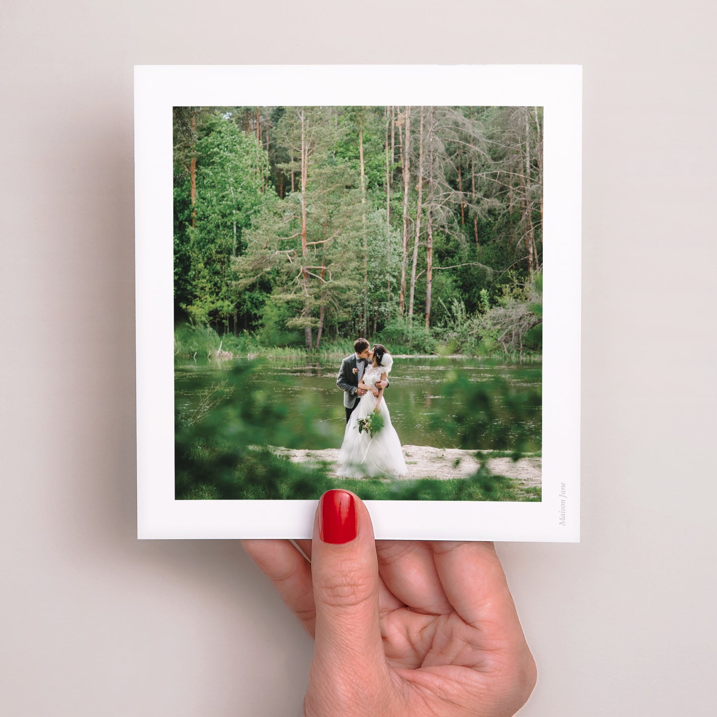 Remerciements Mariage Carré Ondulations d'Amour photo N° 3