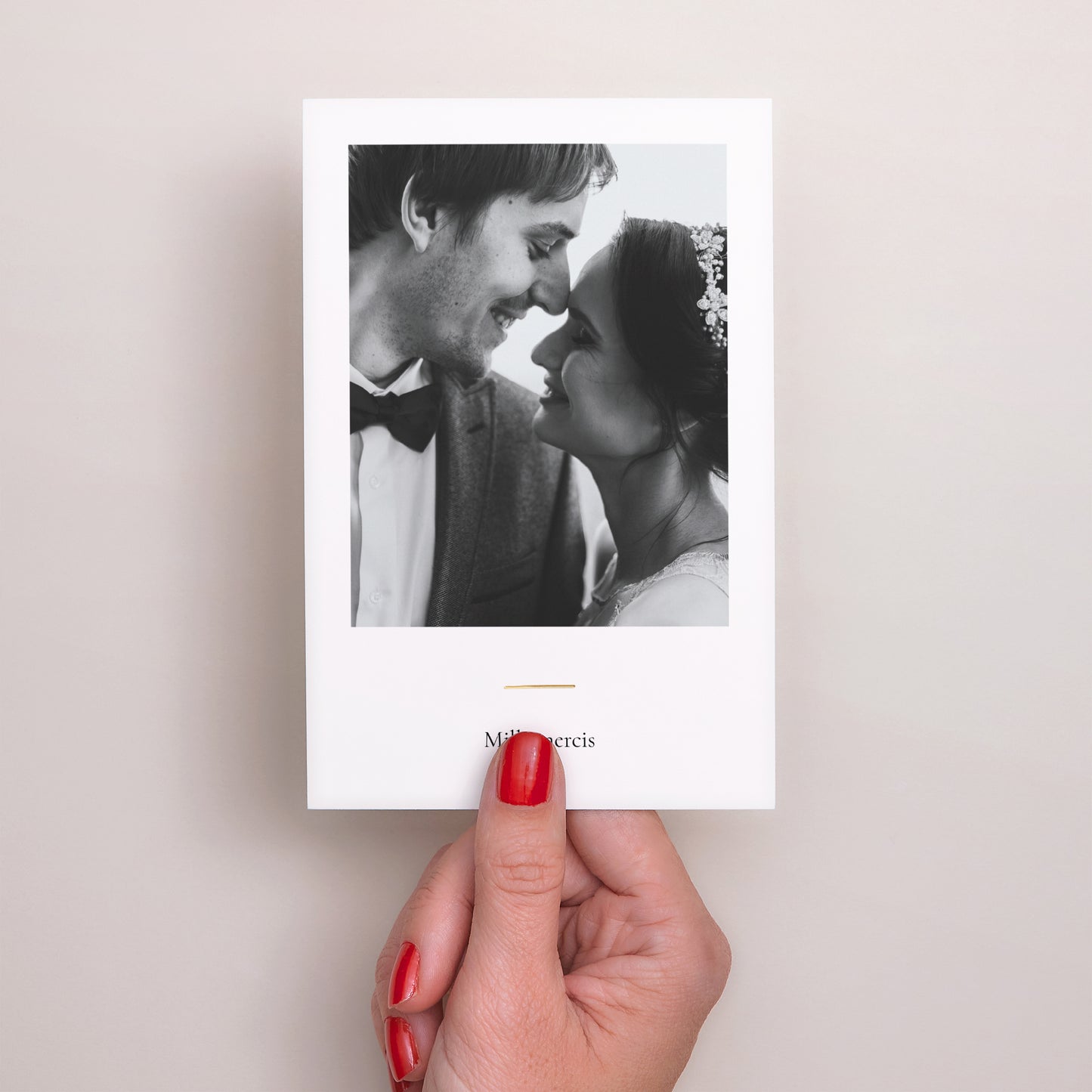 Remerciements Mariage Portrait Infini Floral photo N° 2