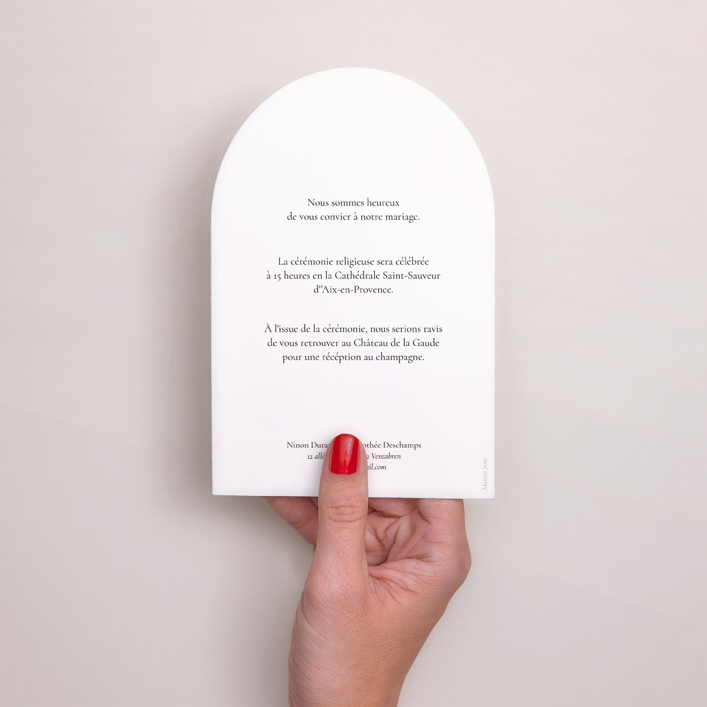 Faire-part Mariage Arche Amour infini photo N° 3