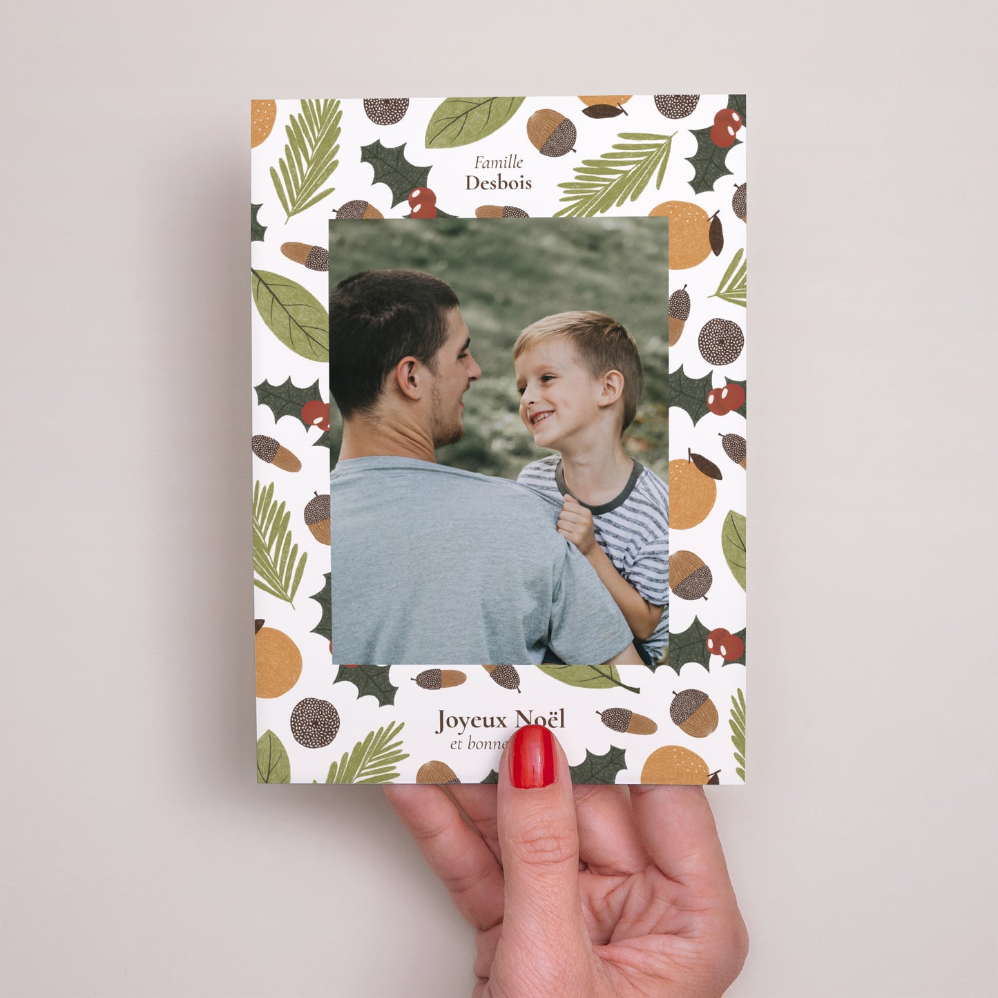 Carte de Noel Fin d'année Portrait Solstice d'hiver photo N° 2