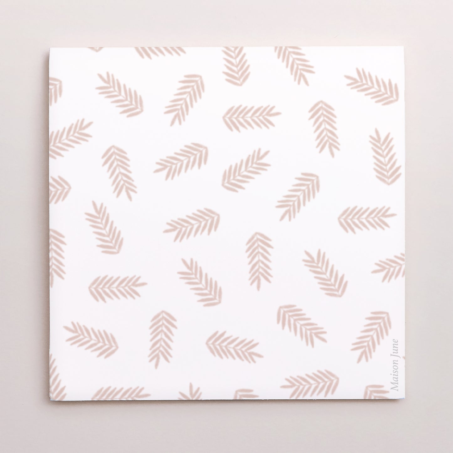 Remerciements Naissance Carré double volet demi-lune Body, branches rosées photo N° 3