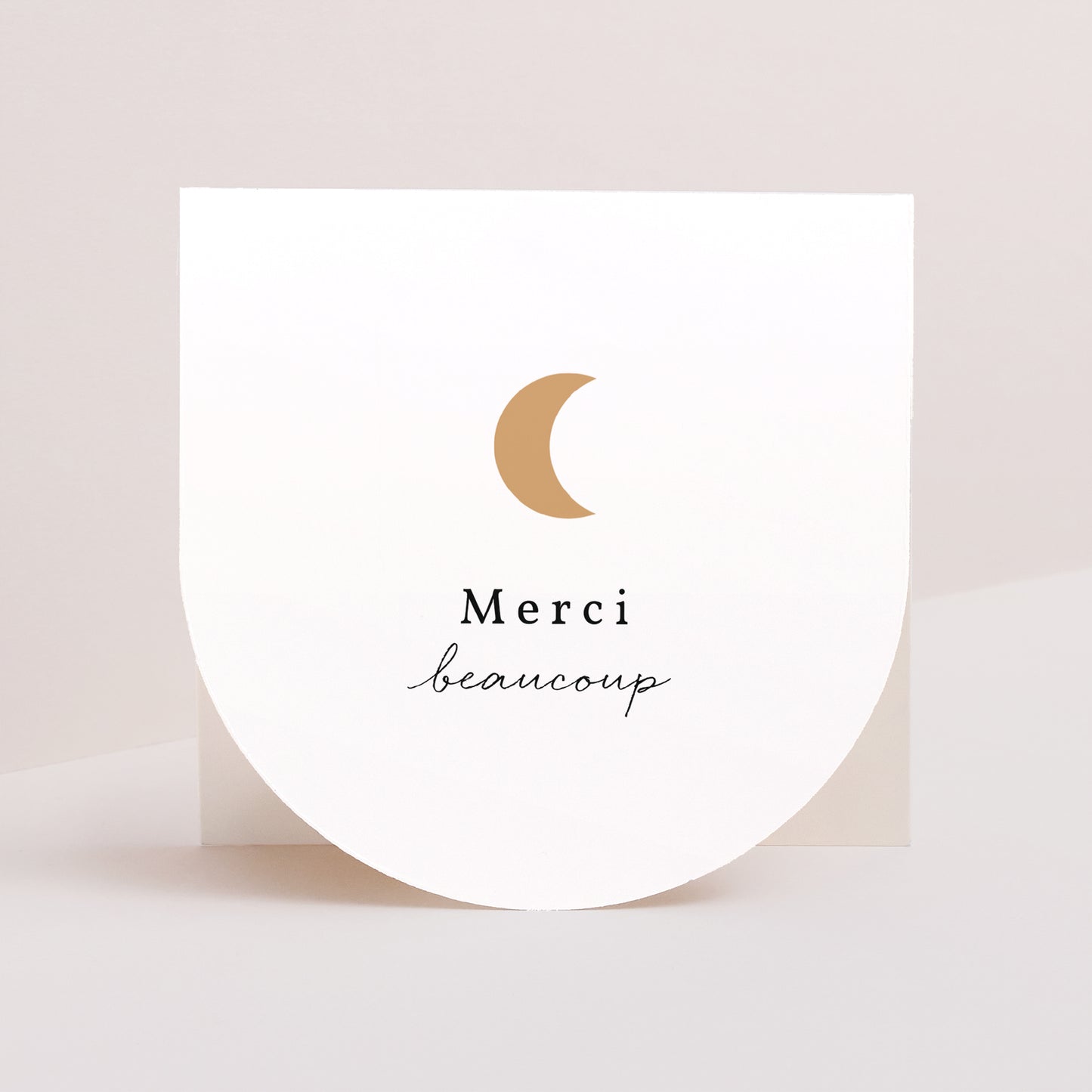 Remerciements Naissance Carré double volet demi-lune Clair de Lune photo N° 1