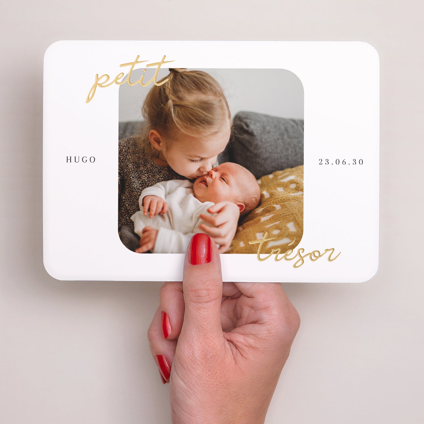 Faire-part Naissance Paysage, bords arrondis Petit Trésor photo N° 3
