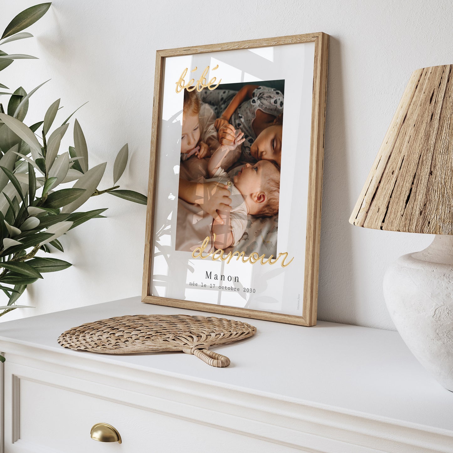 Affiche Naissance Portrait bébé d'amour photo N° 5