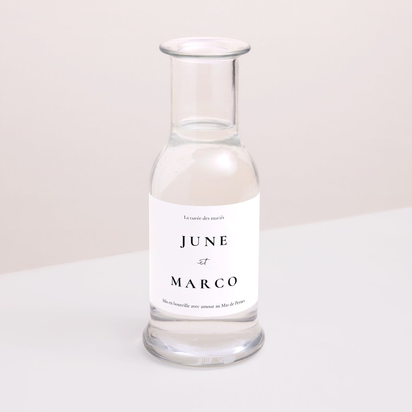 Etiquette bouteille Mariage Paysage Trio & Typo photo N° 2