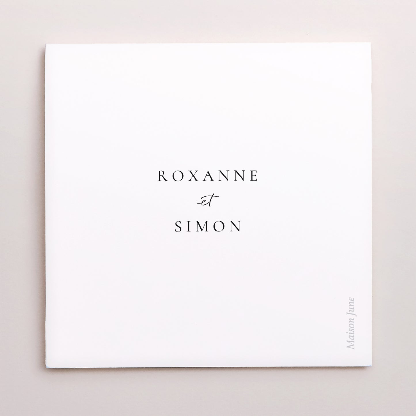 Remerciements Mariage Carré double volet demi-lune Arche Végétale photo N° 3