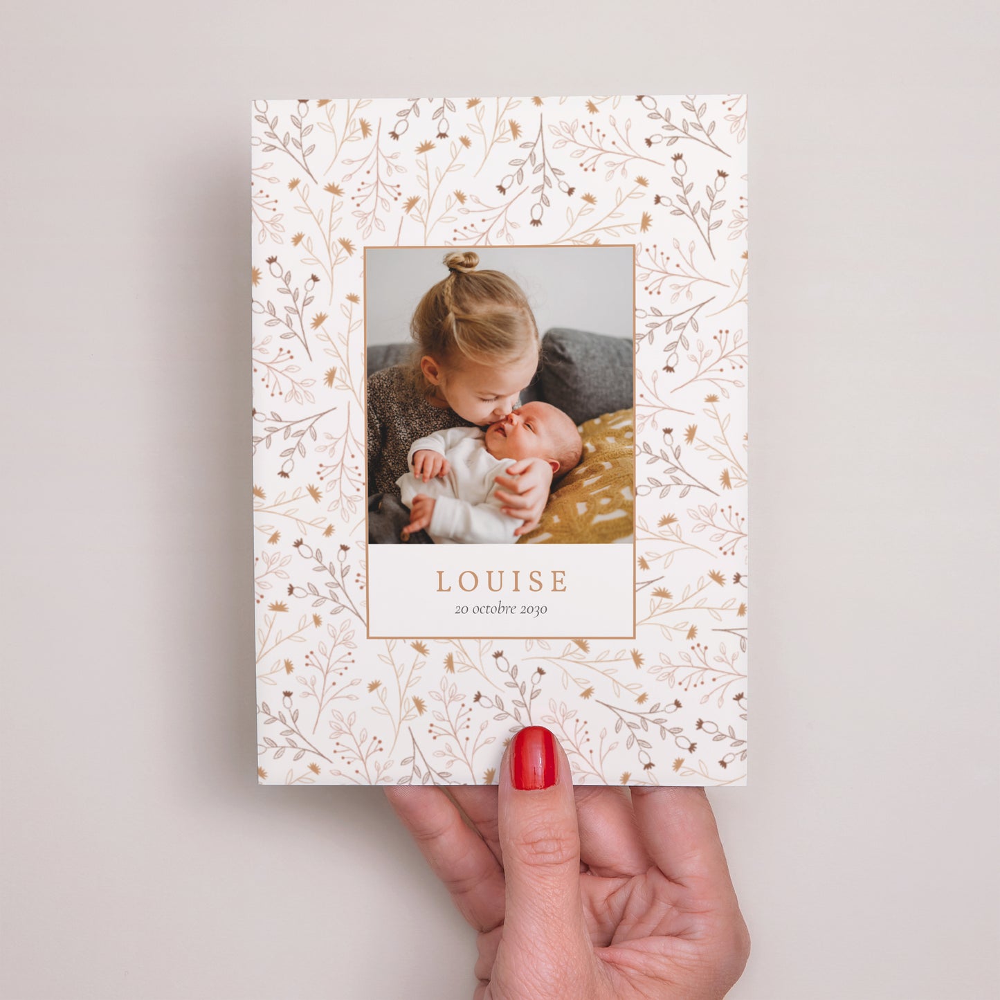 Faire-part Naissance Portrait Liberty d'automne photo N° 2