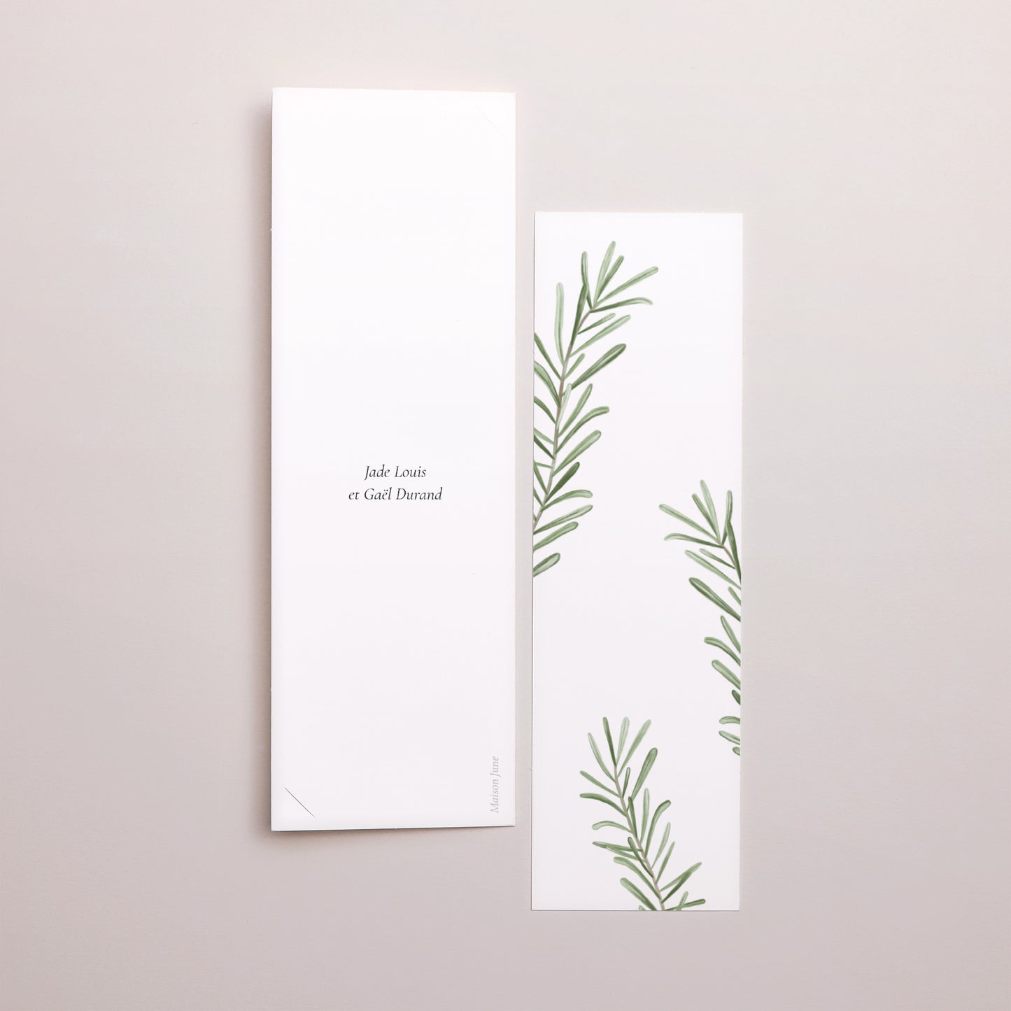 Remerciements Mariage Marque-page photo Romarin de Provence photo N° 3