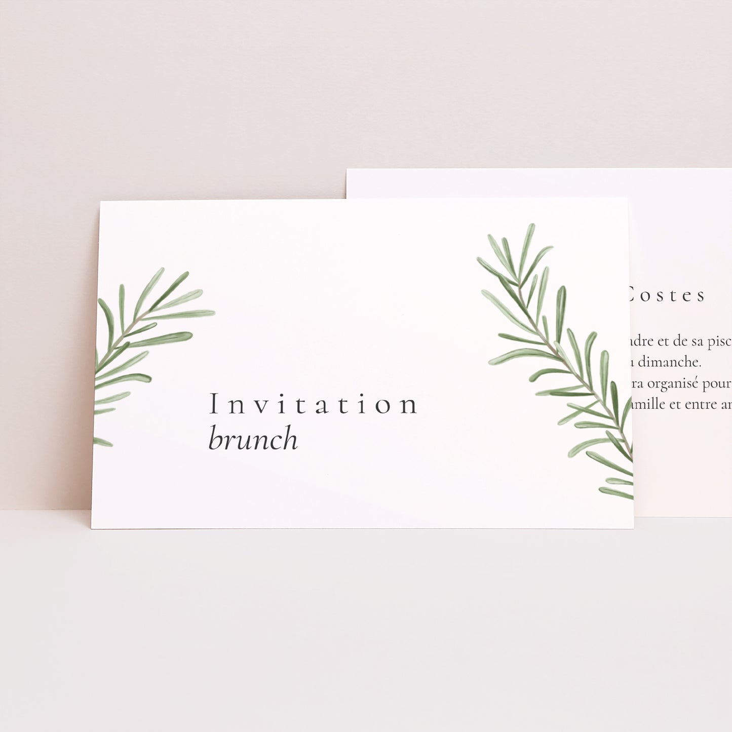 Invitations Mariage Paysage Romarin de Provence photo N° 1